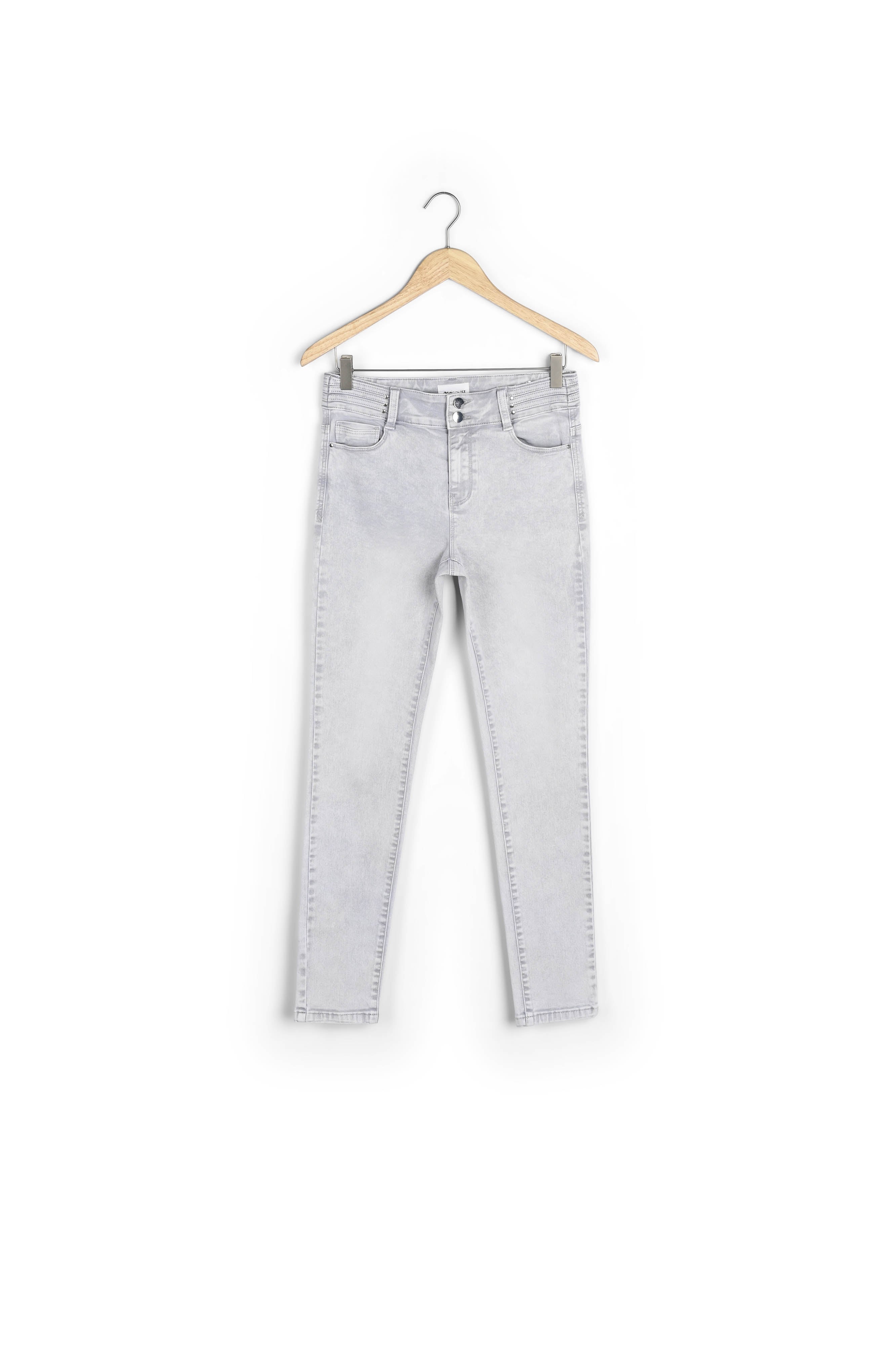 Jean slim en denim gris pâle Nowlan Faume - seconde main