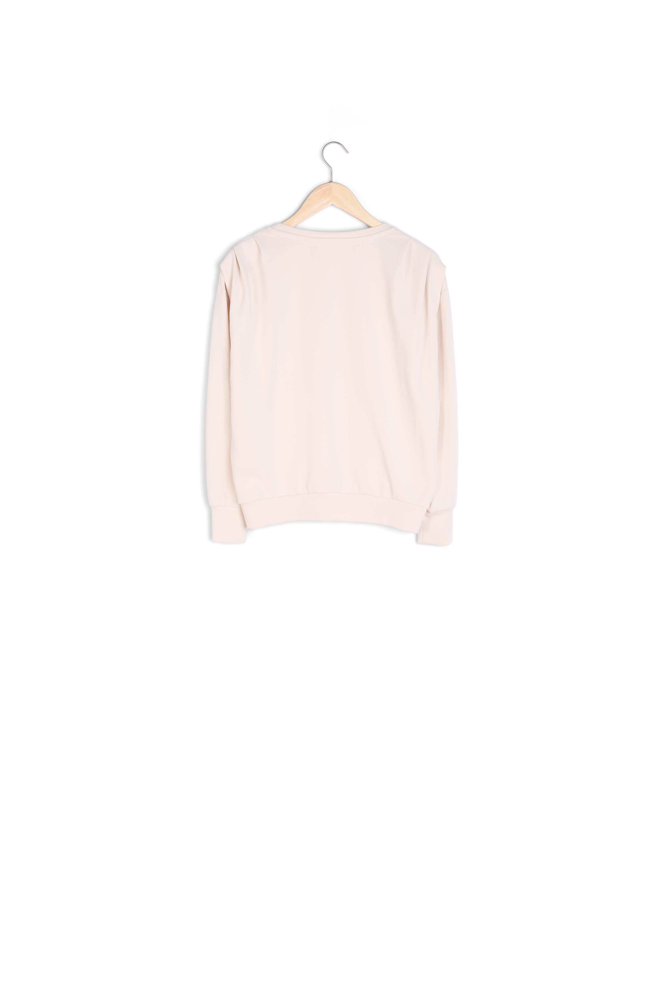 Sweat-shirt léger à épaulettes ivoire Fire Faume - seconde main