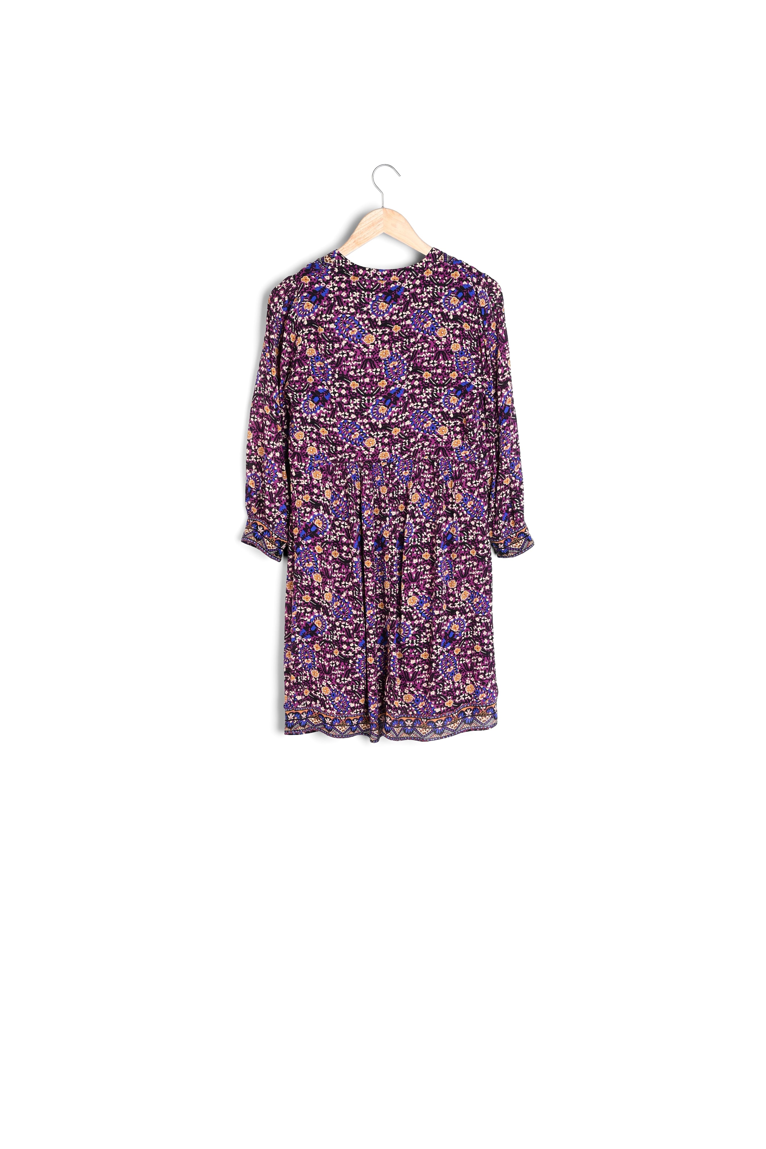 Robe courte imprimée violette Niki Faume - seconde main
