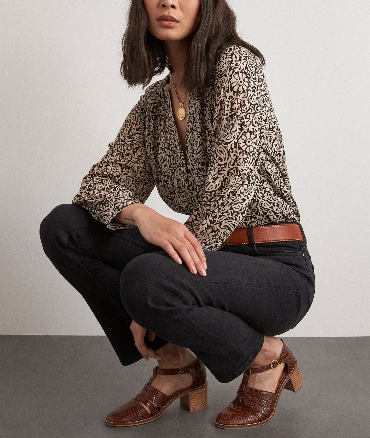 Blouse Loana Faume - seconde main