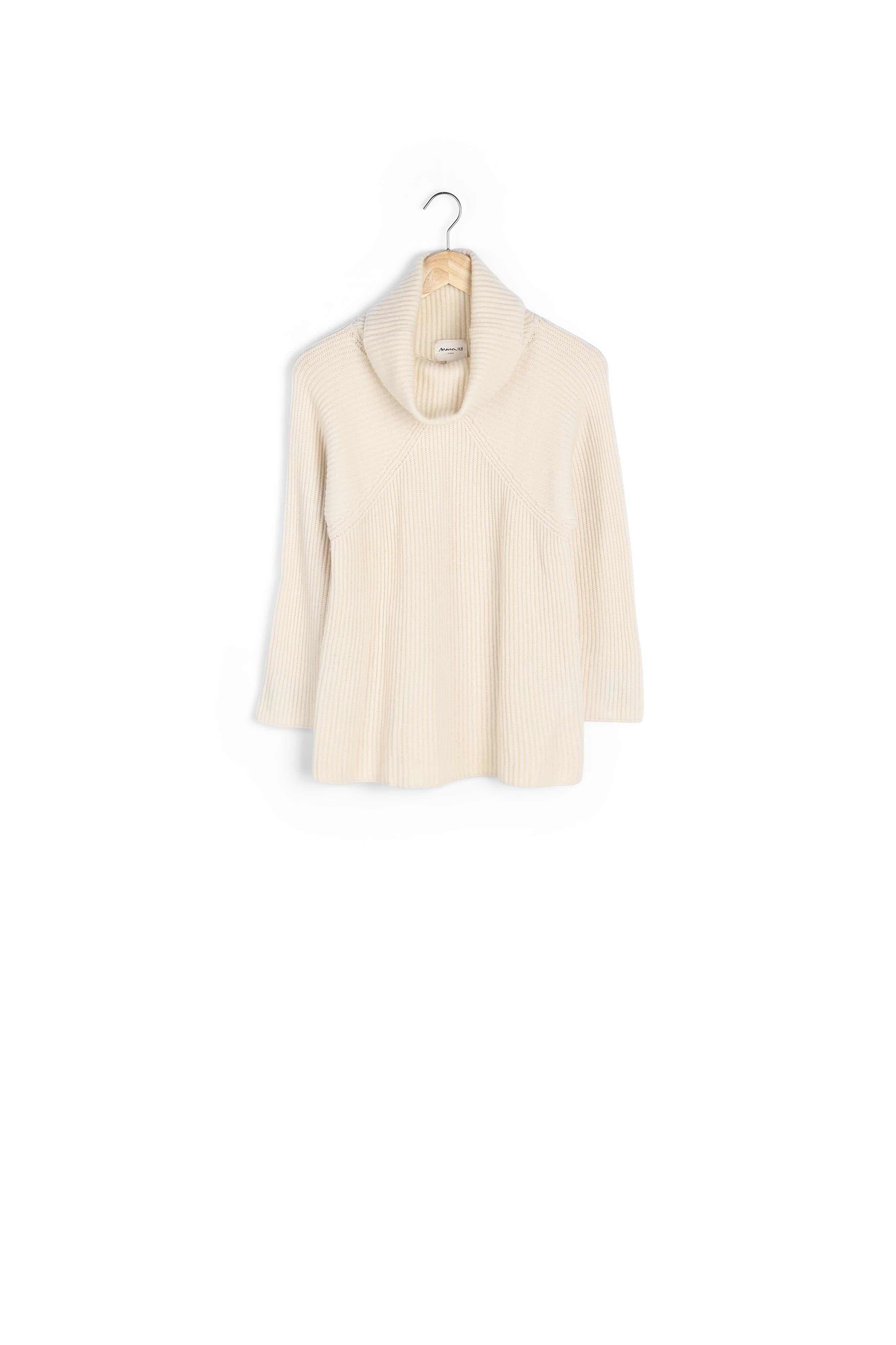 Pull col roulé laine et cachemire Fragile Faume - seconde main