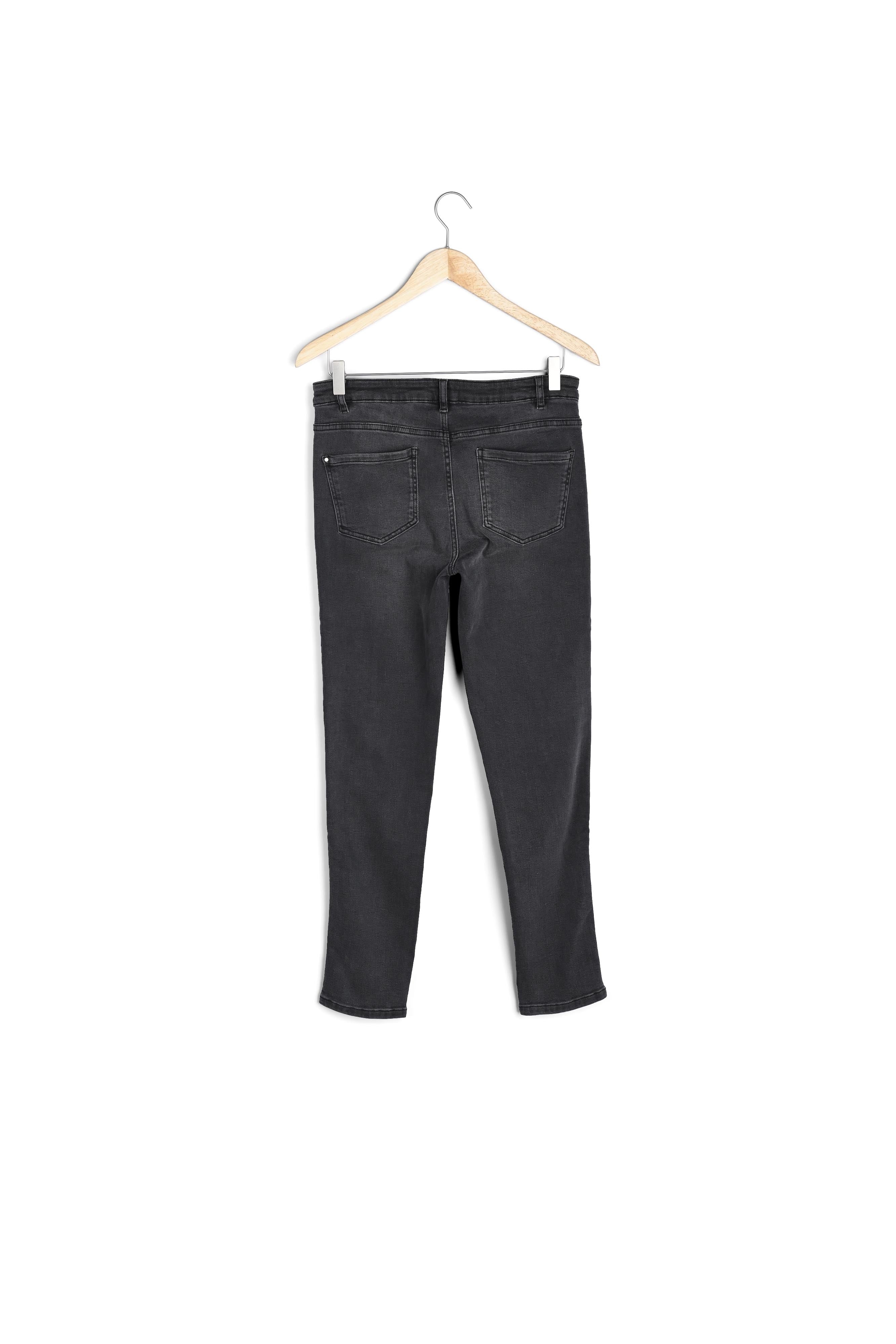 Slim en coton gris foncé Nora avec détail lurex Faume - seconde main