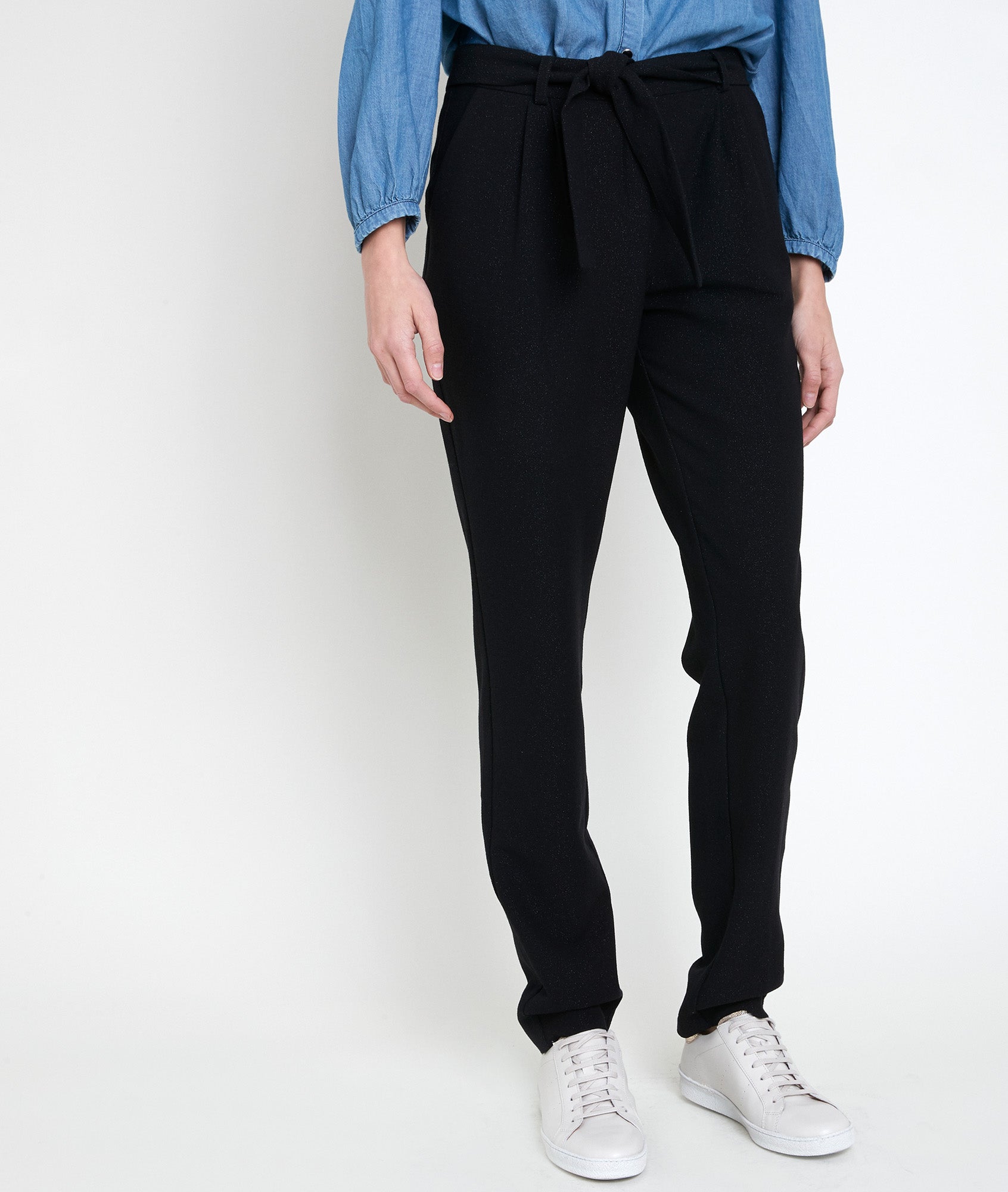 Pantalon carotte lurex Feodor Faume - seconde main