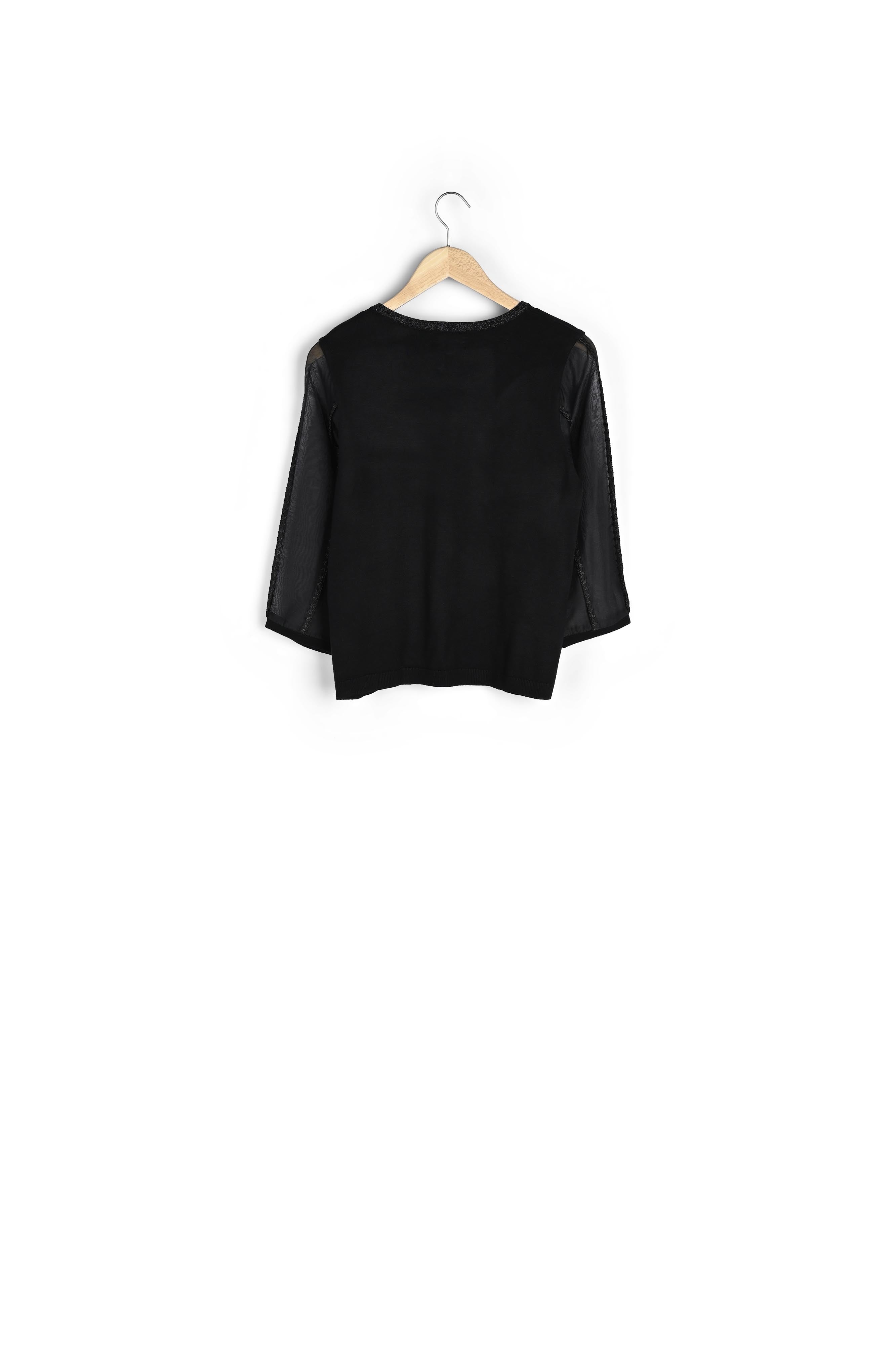 Pull bimatière en lurex Facette Faume - seconde main