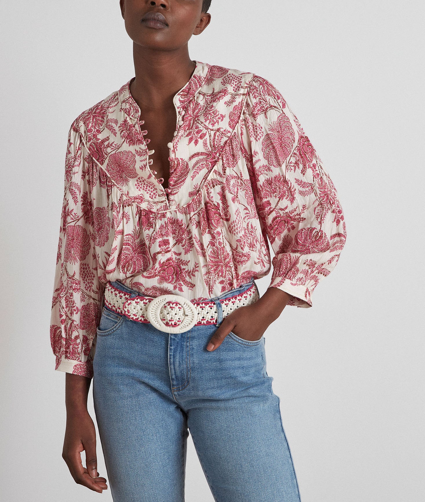 Blouse Touria Faume - seconde main