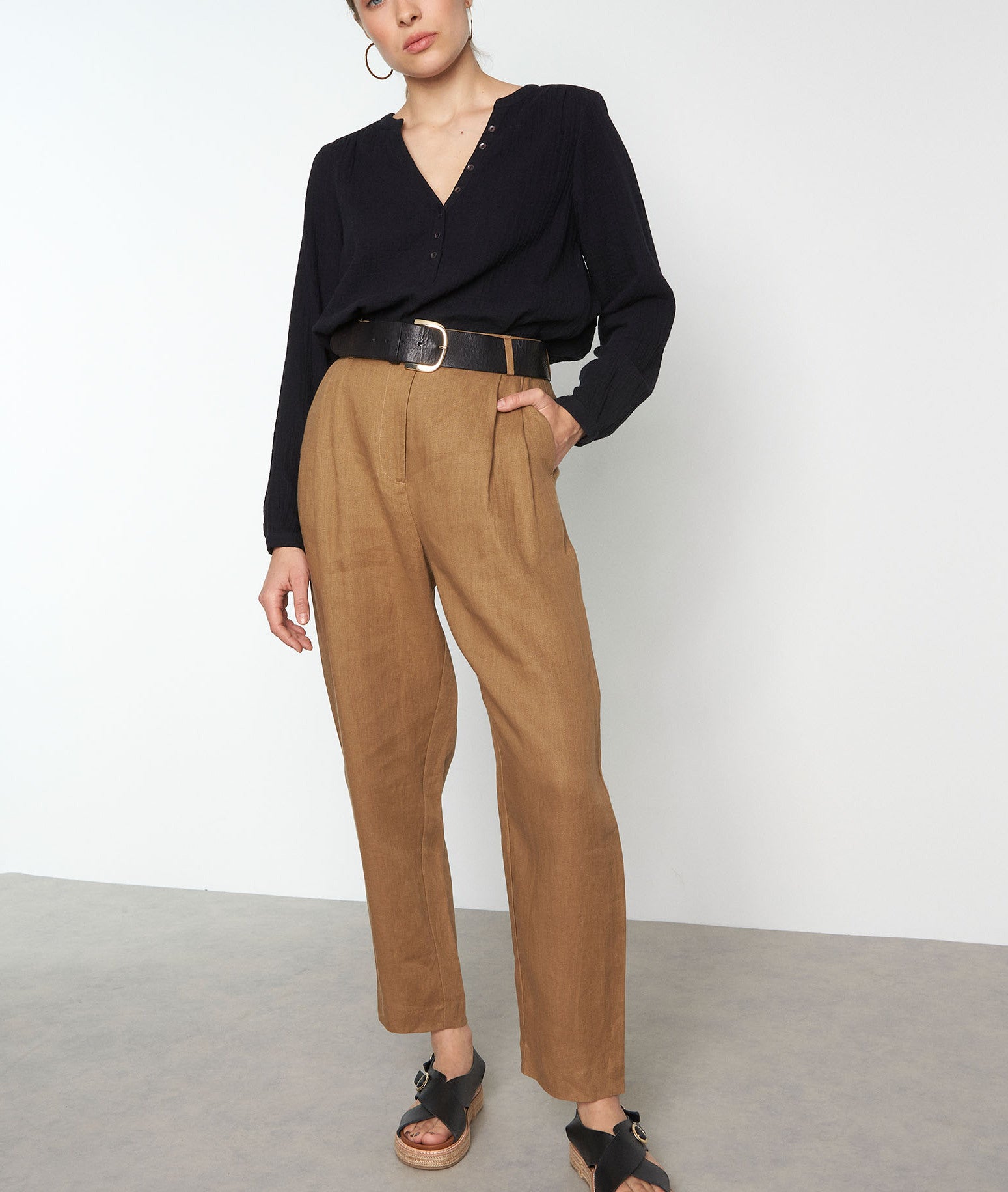 Pantalon large Simbad Faume - seconde main