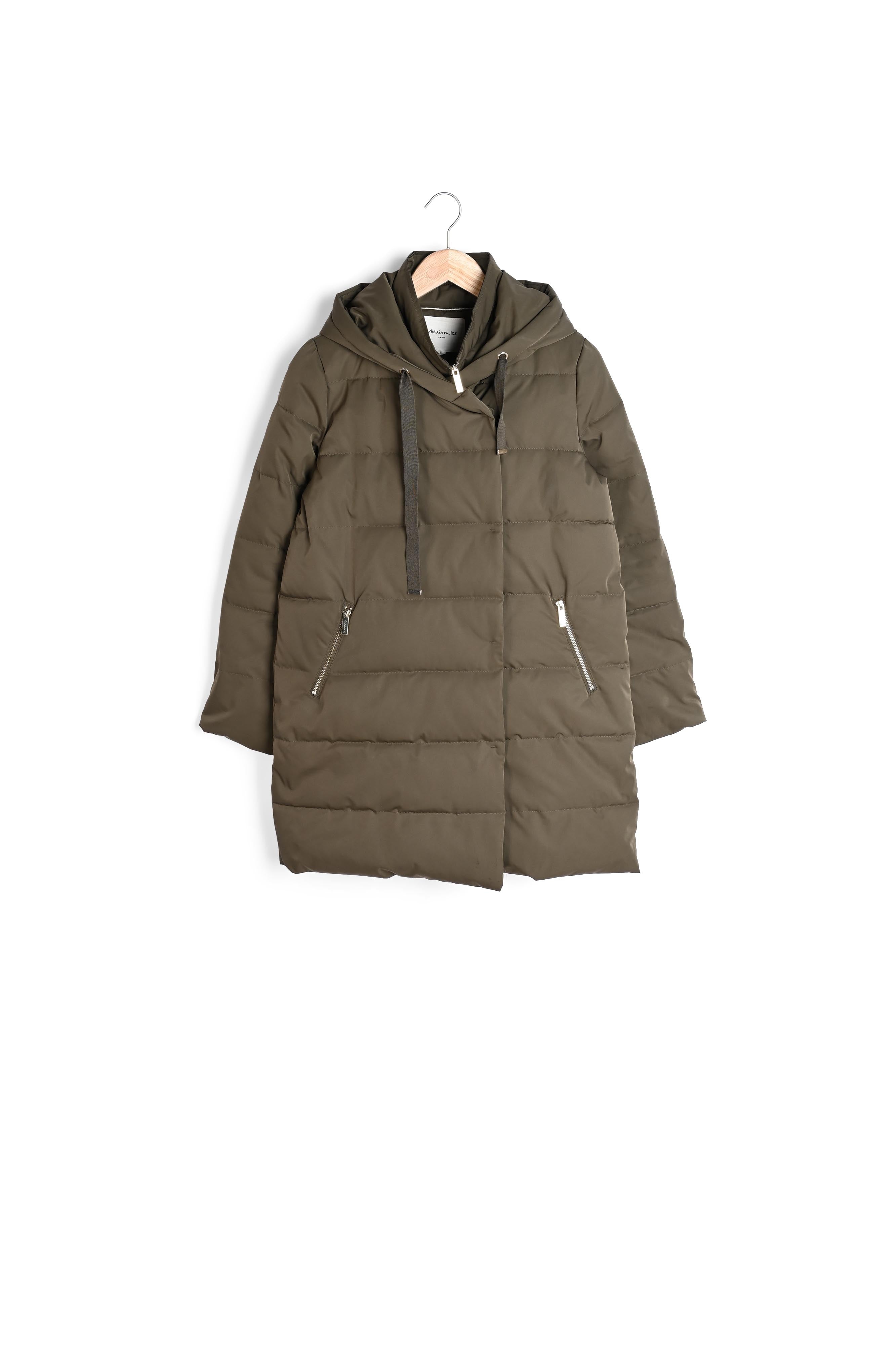 Doudoune kaki en polyester recyclé Lison Faume - seconde main