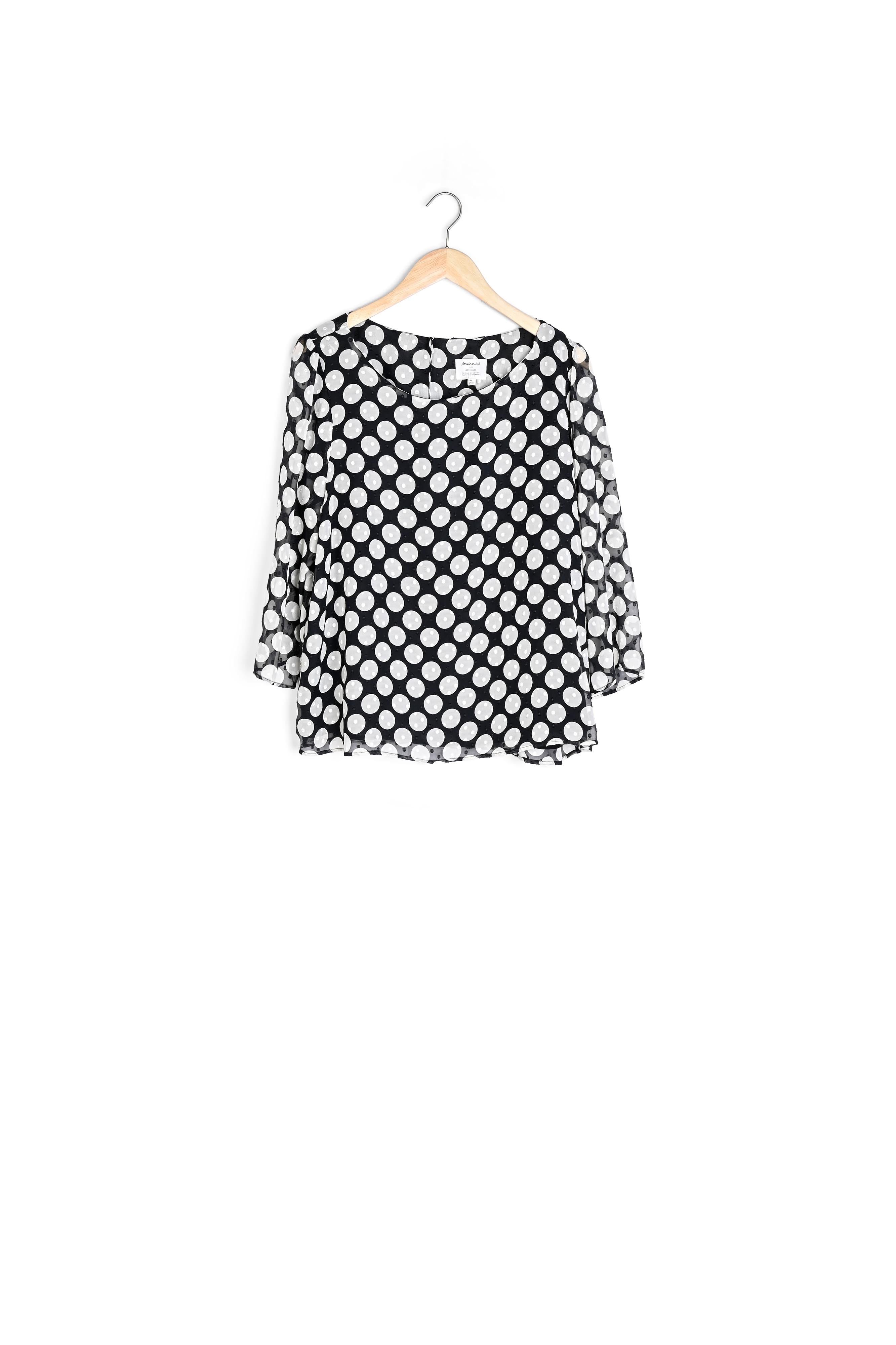 Blouse imprimé pois Eve Faume - seconde main