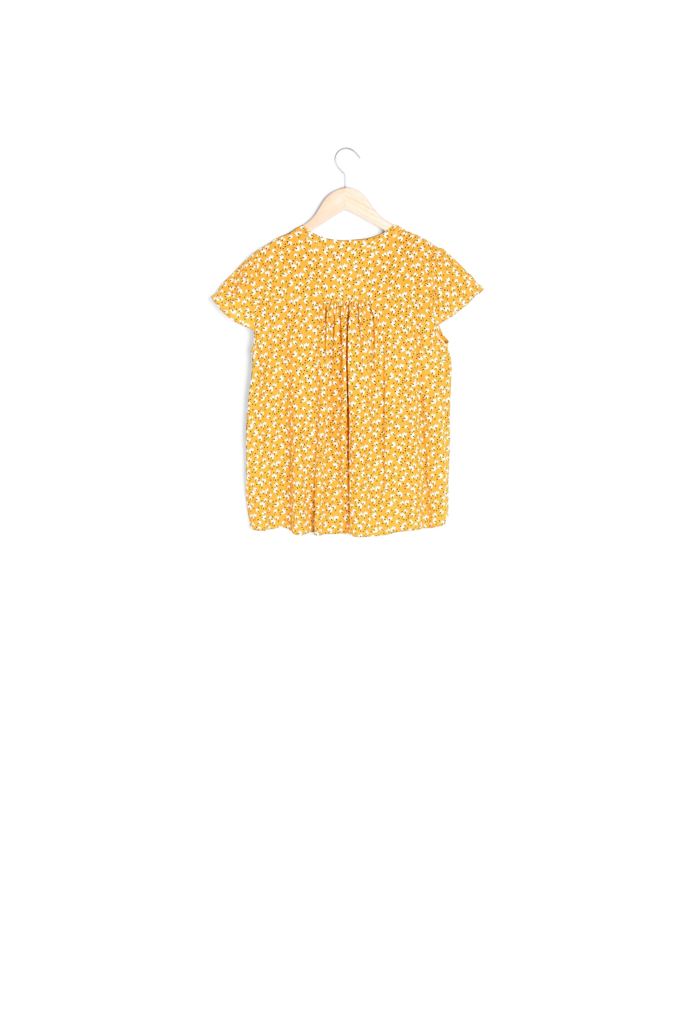 Blouse jaune imprimée Virginika Faume - seconde main