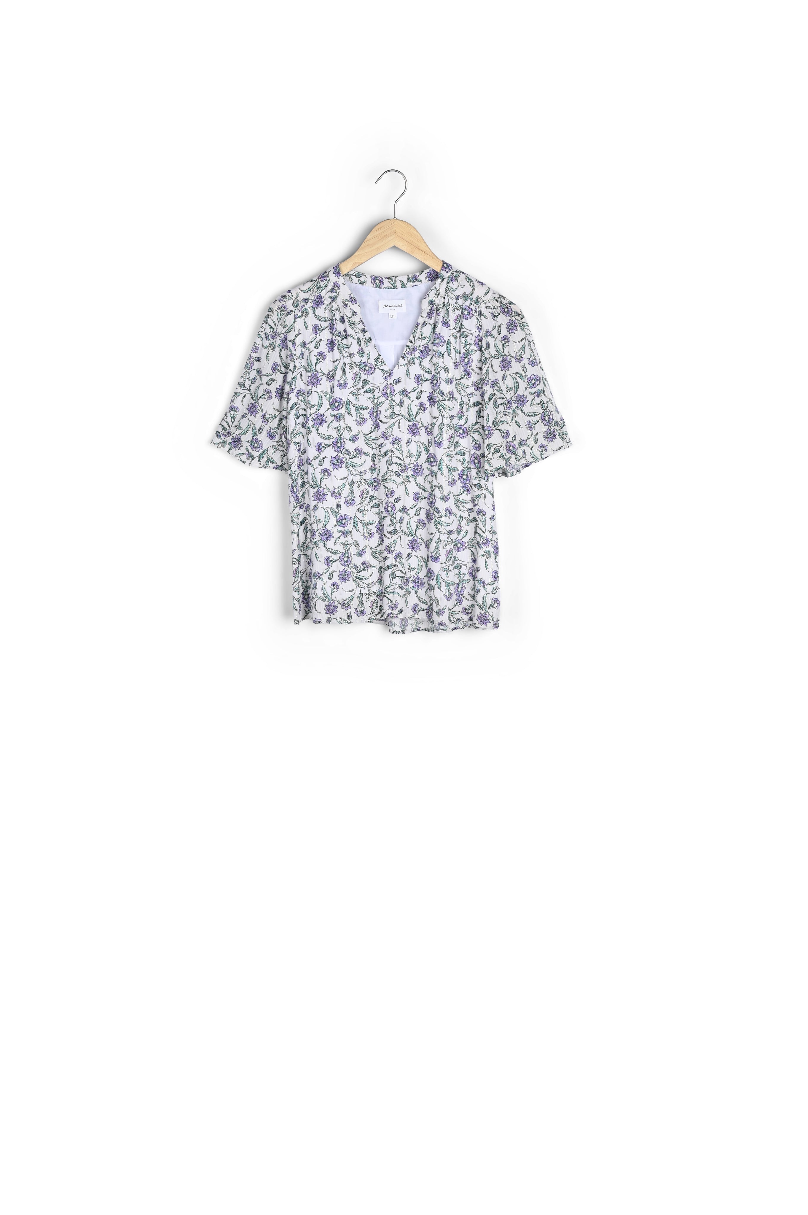 Blouse imprimée écru Tamala Faume - seconde main