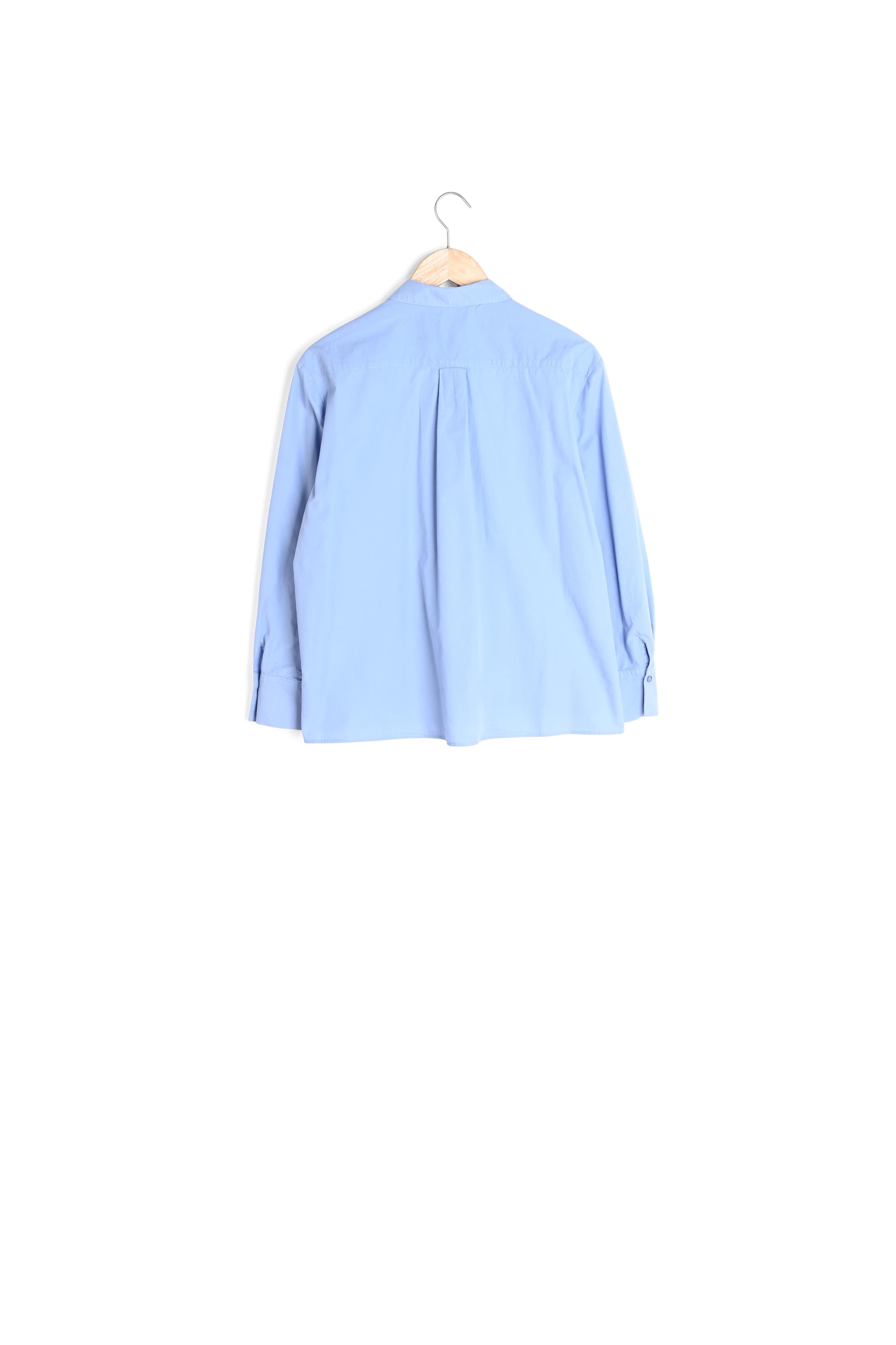 Chemise impeccable en coton bleu ciel Esmeralda Faume - seconde main