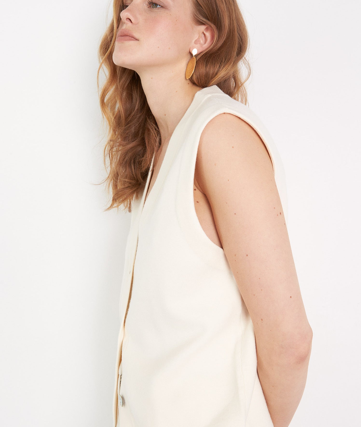 Gilet sans manches en viscose EcoVero noir Brady Faume - seconde main