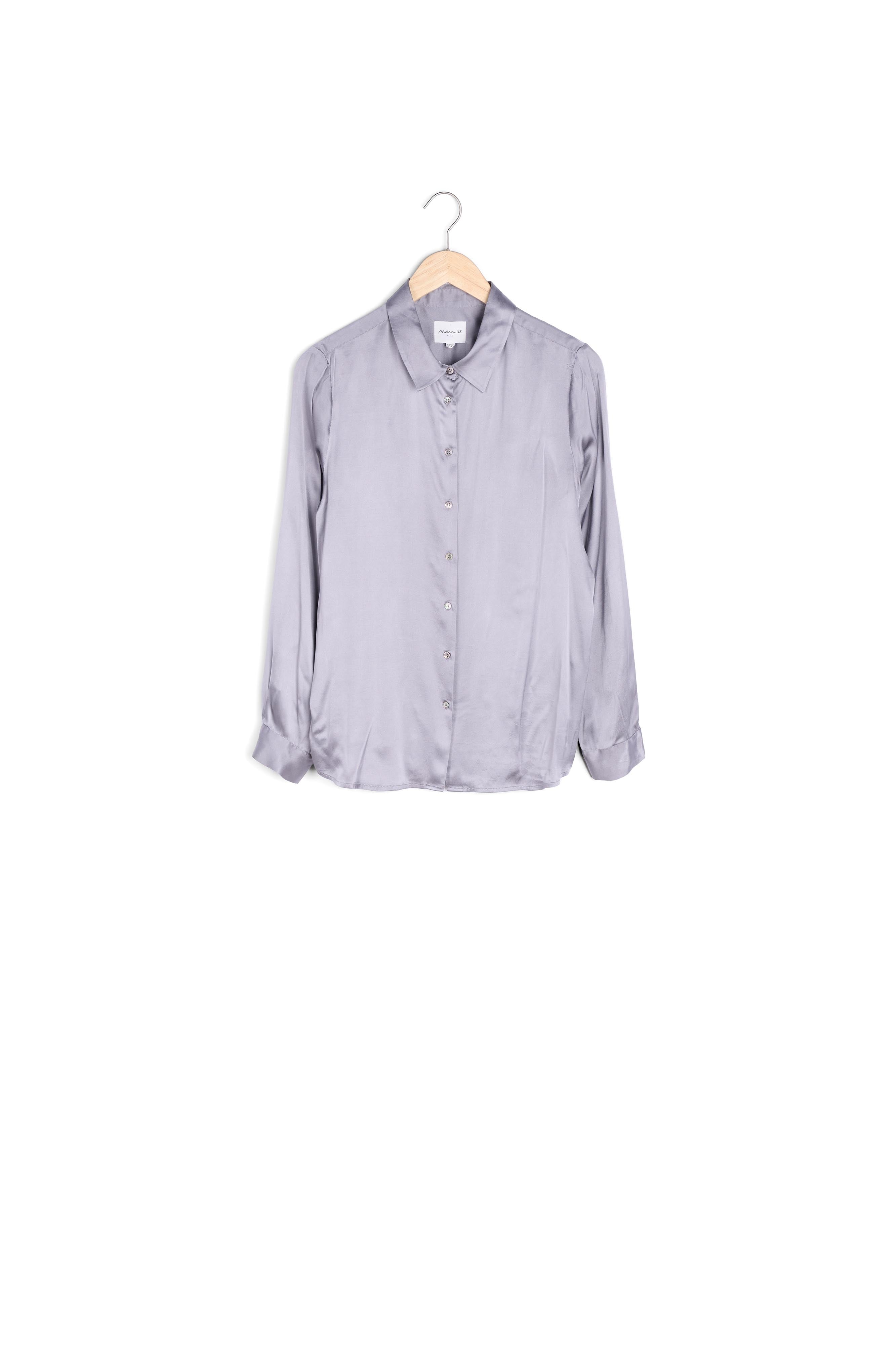 Blouse en soie mélangée grise Jerry Faume - seconde main