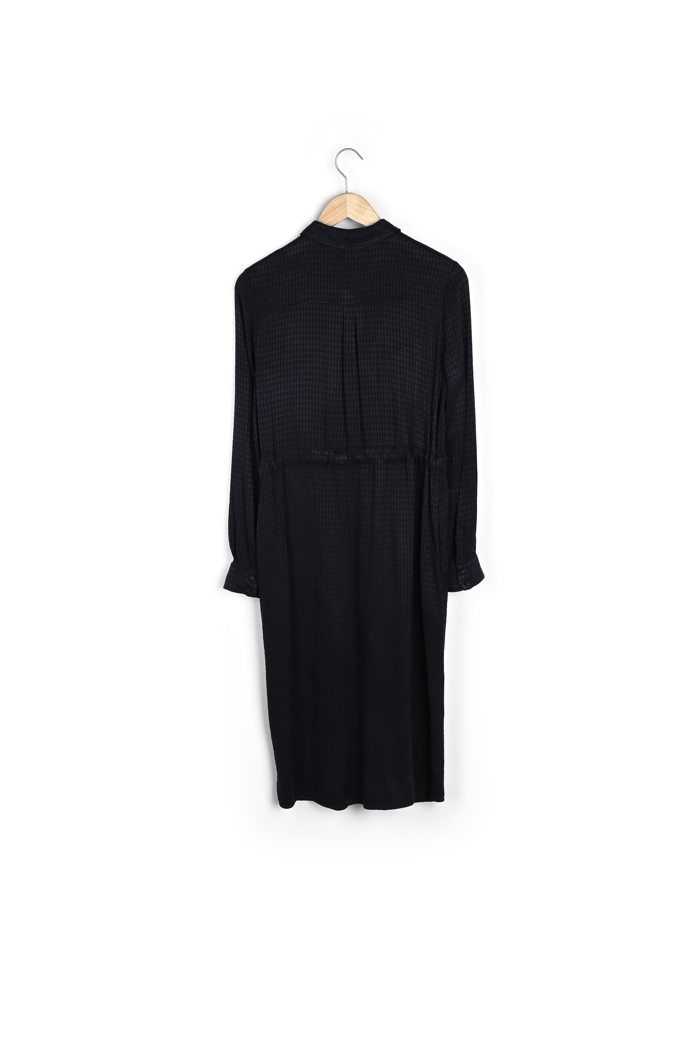 Robe mi-longue bleu marine Sylvie Faume - seconde main