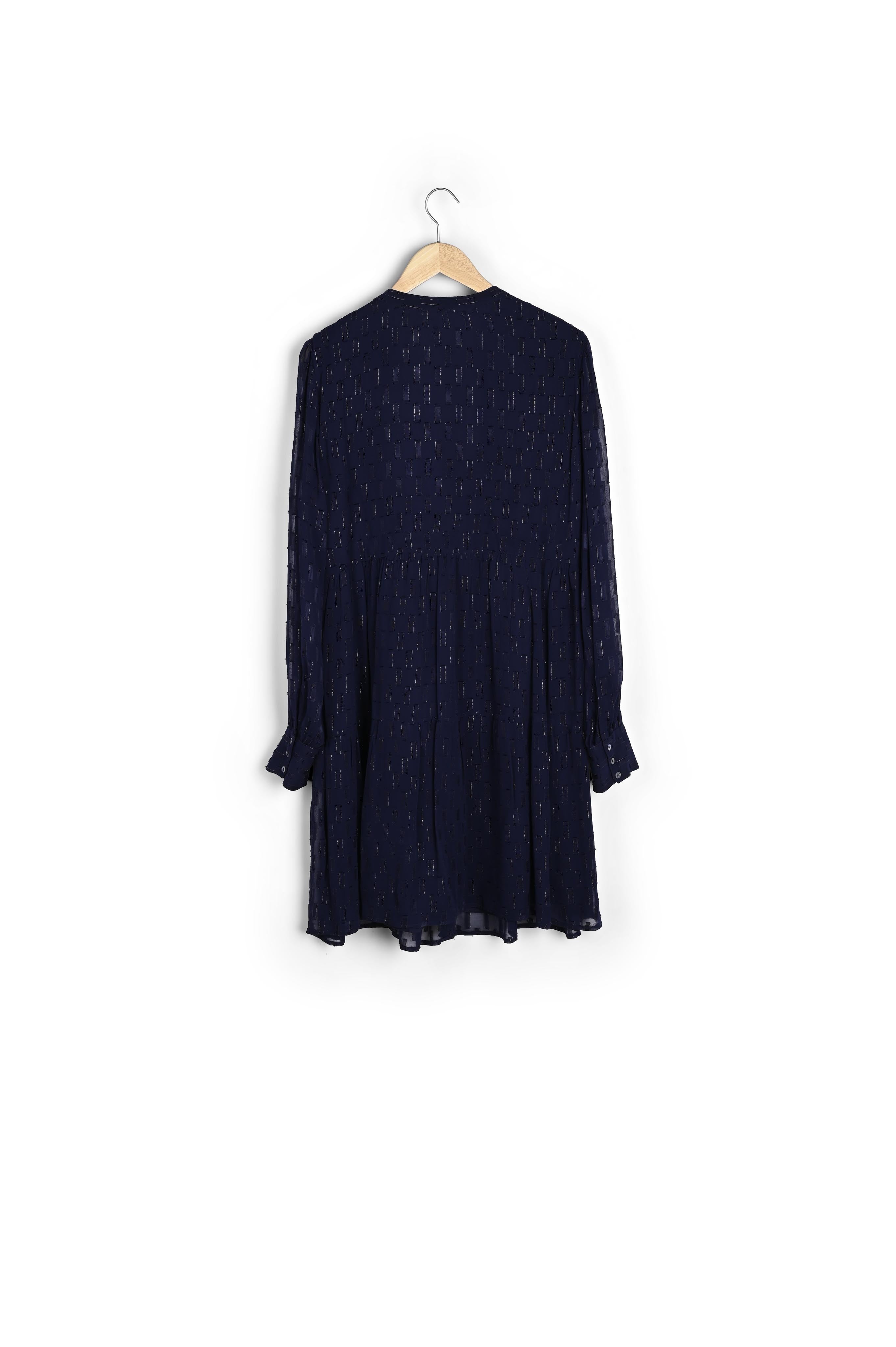 Robe marine à lurex Cassandra Faume - seconde main