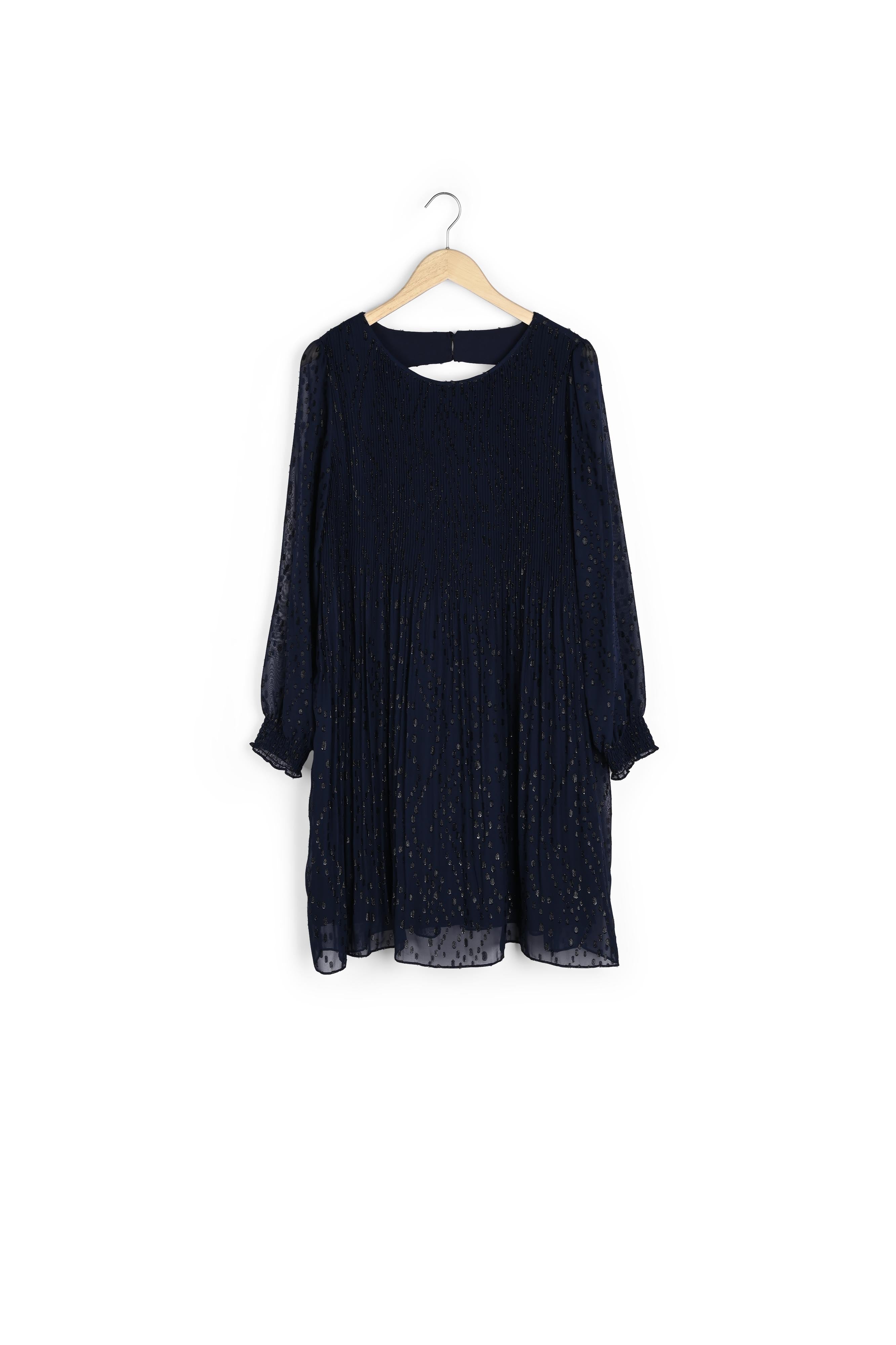 Robe plissée lurex Coralia Faume - seconde main