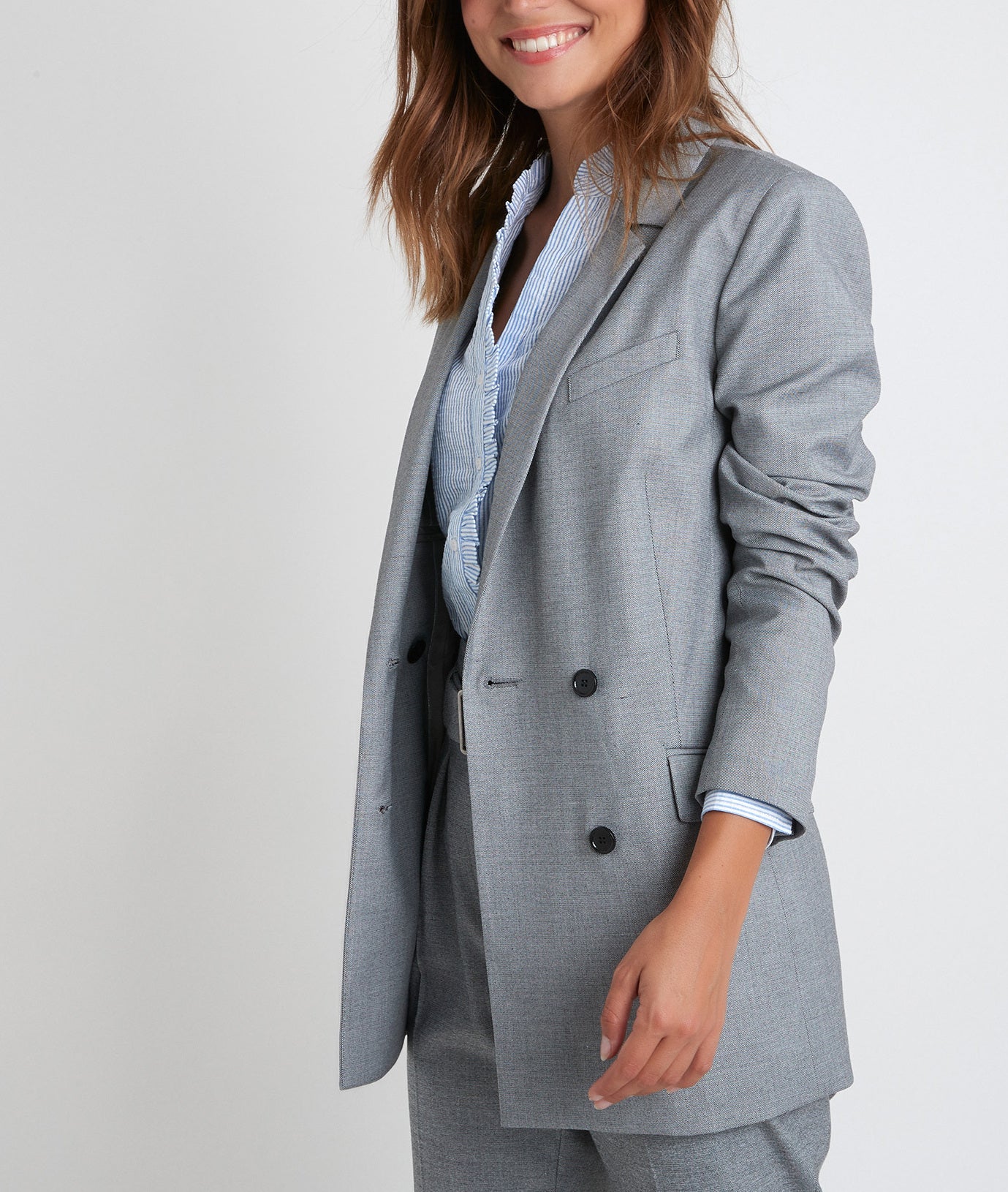 Veste tailleur croisée fil à fil Taly Faume - seconde main