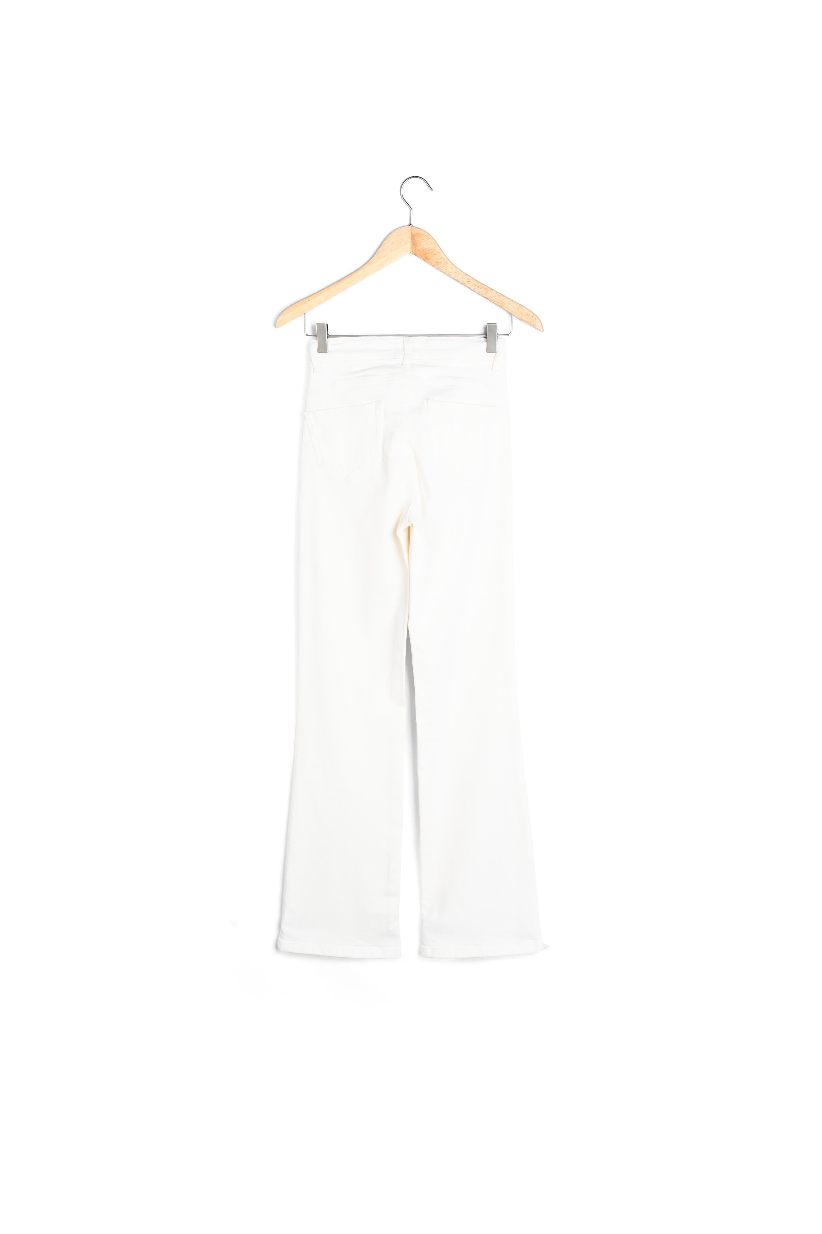 Jean flare en coton blanc Fidji Faume - seconde main