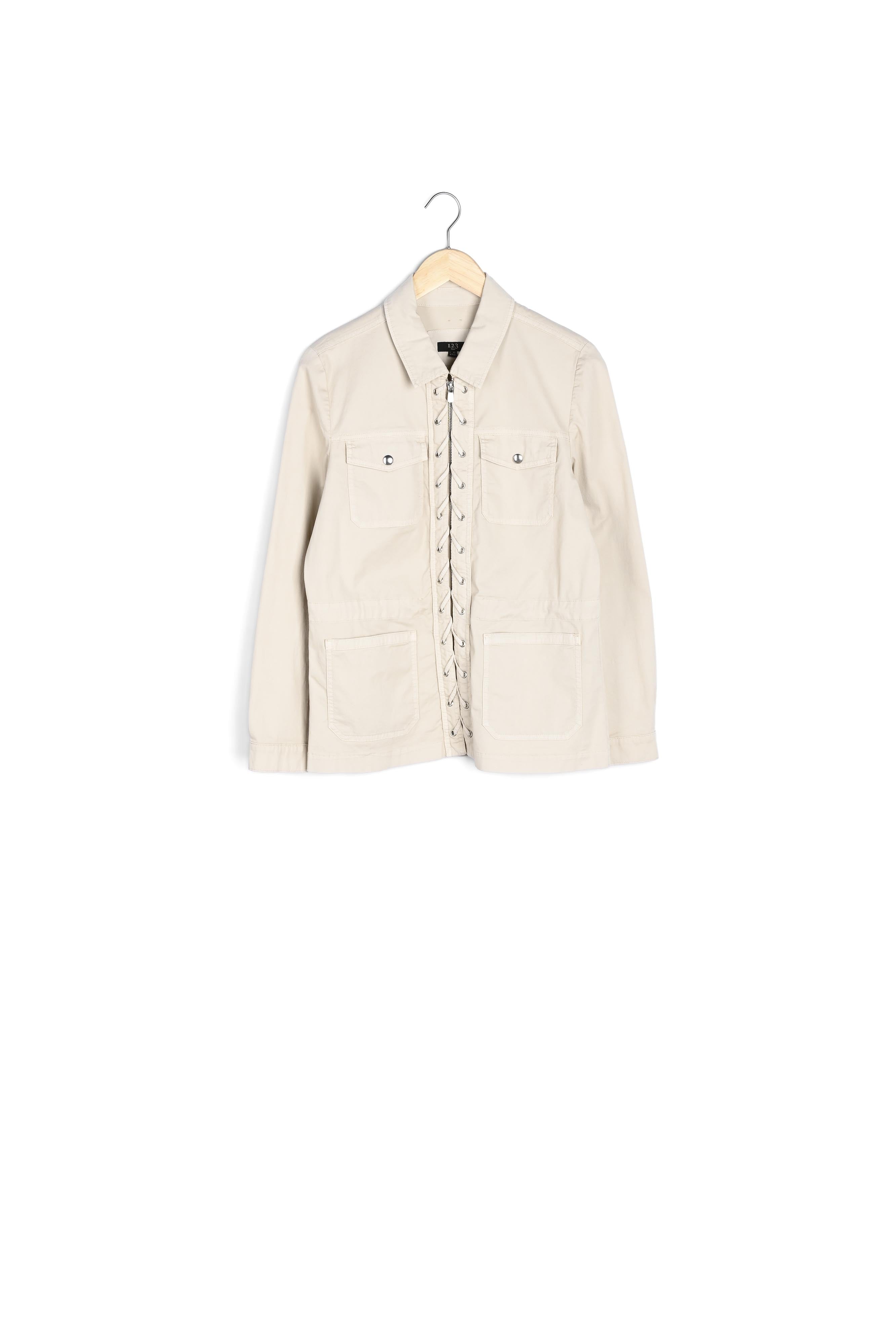 Veste crème en coton à poches Folly Faume - seconde main