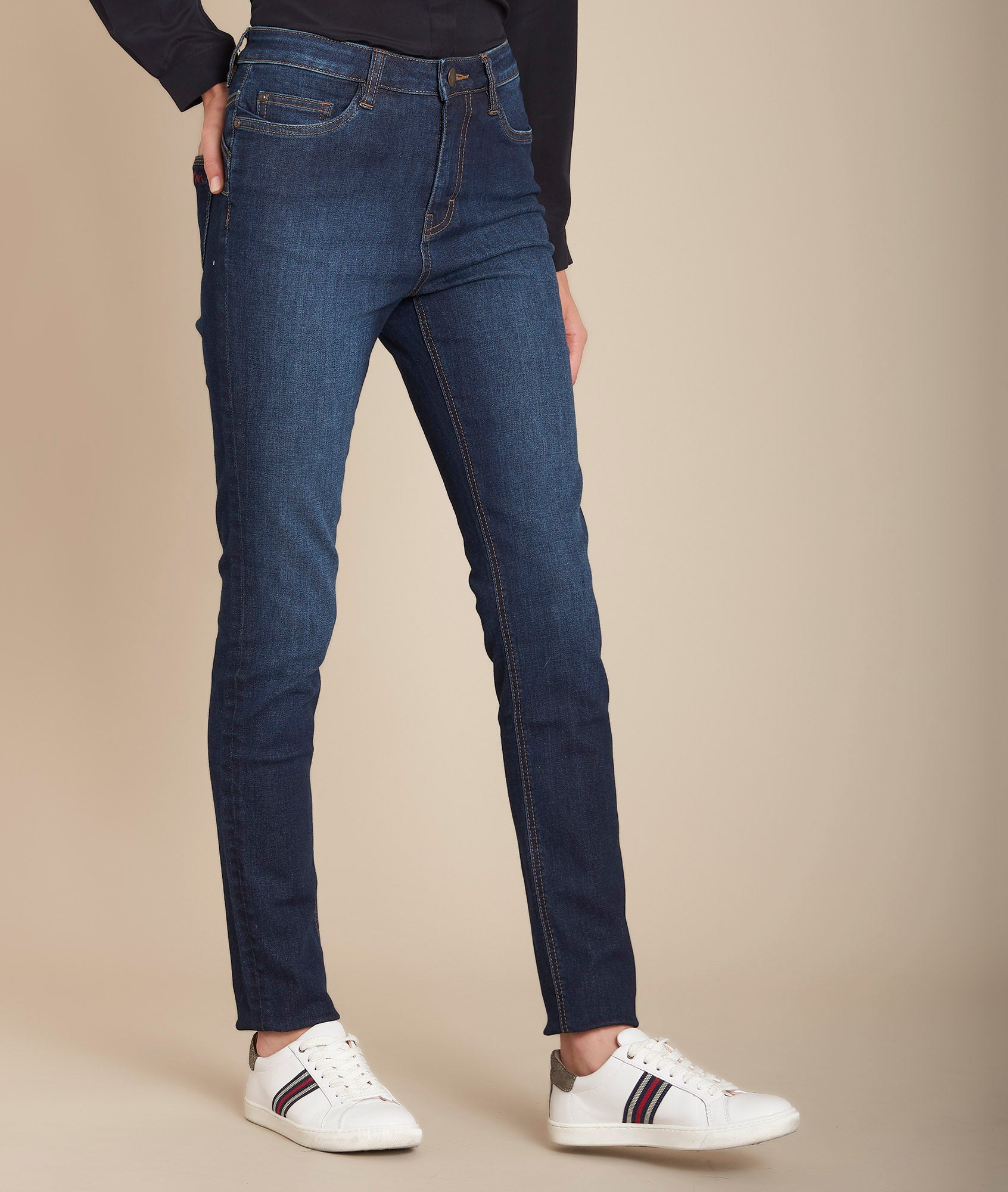 L'Elégant push-up : jean slim brut Salima Faume - seconde main