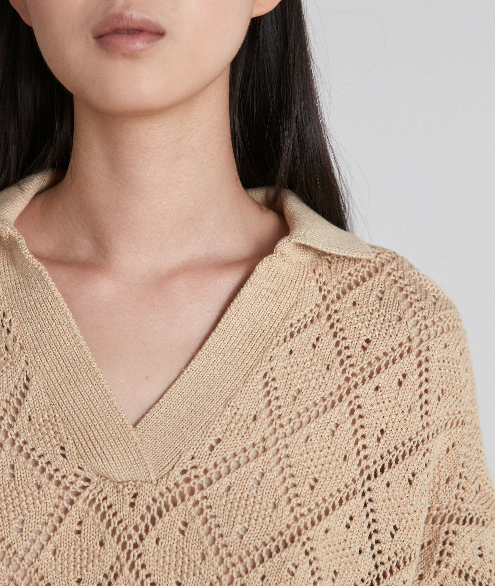 Top en crochet Murray Faume - seconde main