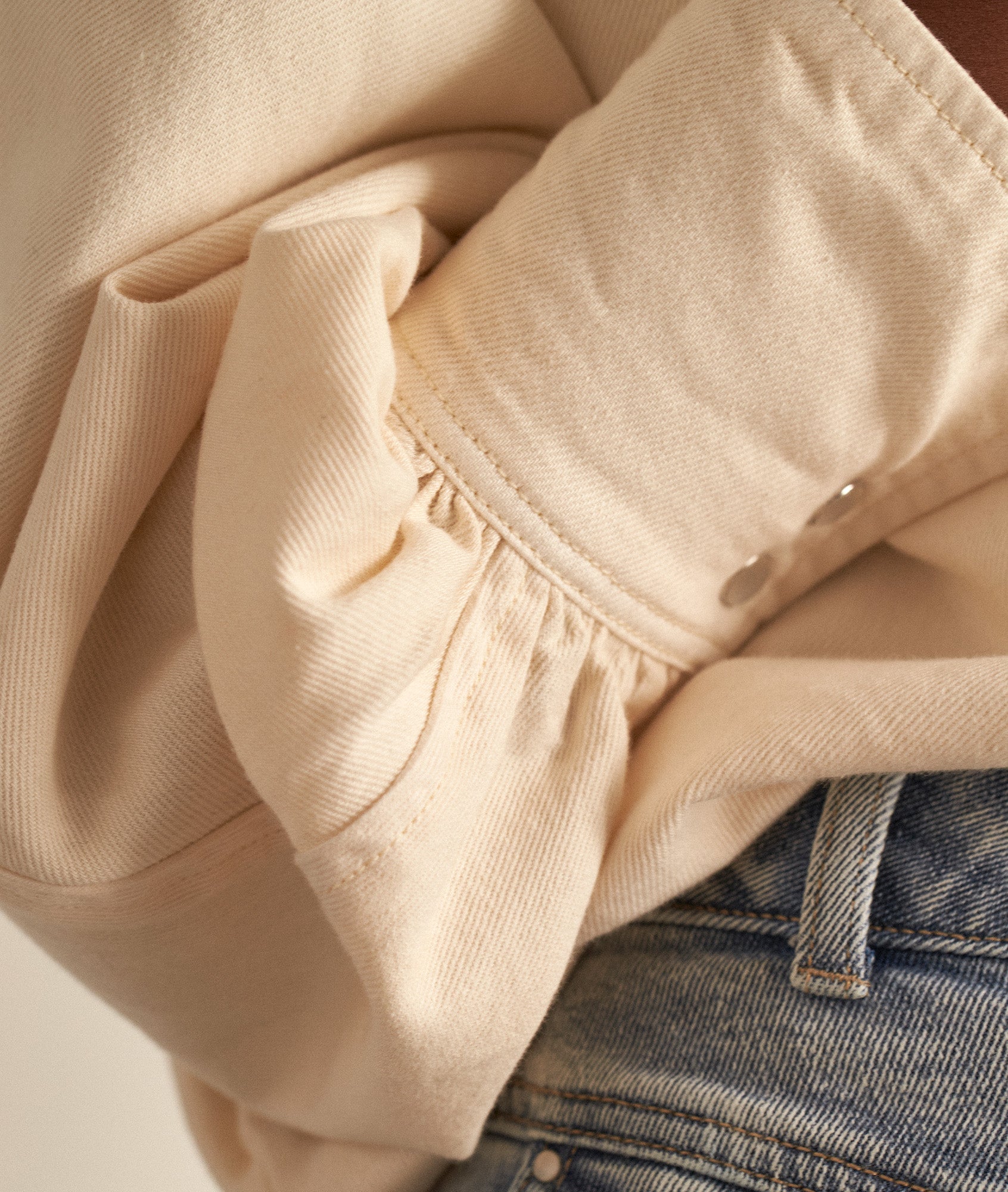 Chemise en coton ivoire Carole Faume - seconde main