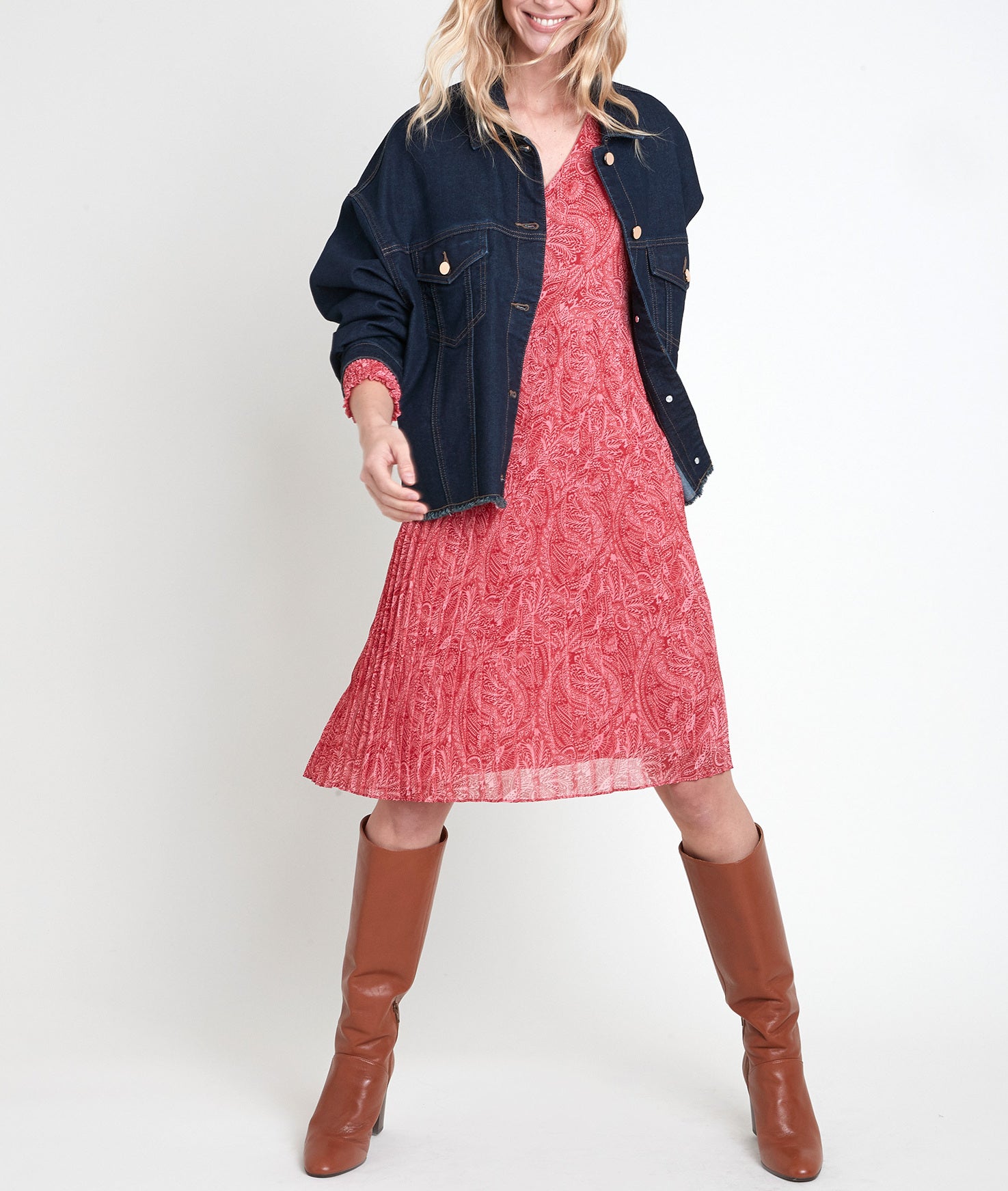 Robe imprimée plissée Lilo Faume - seconde main