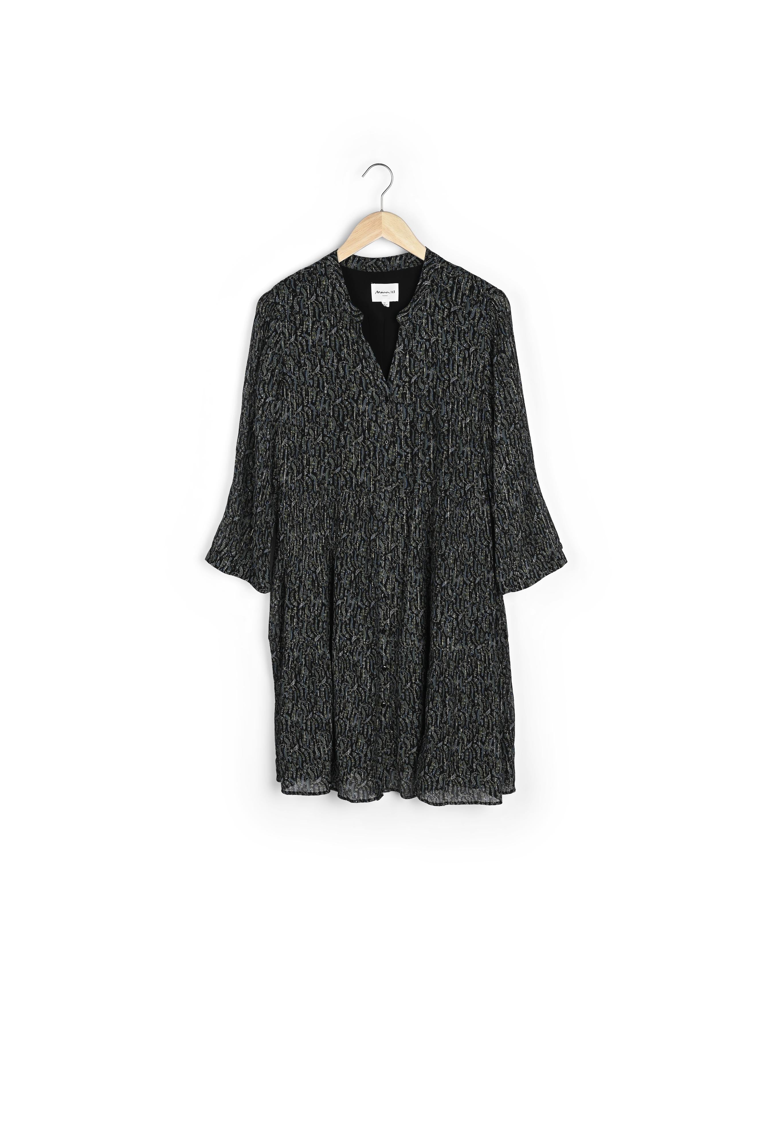 Robe imprimée kaki Nadège Faume - seconde main