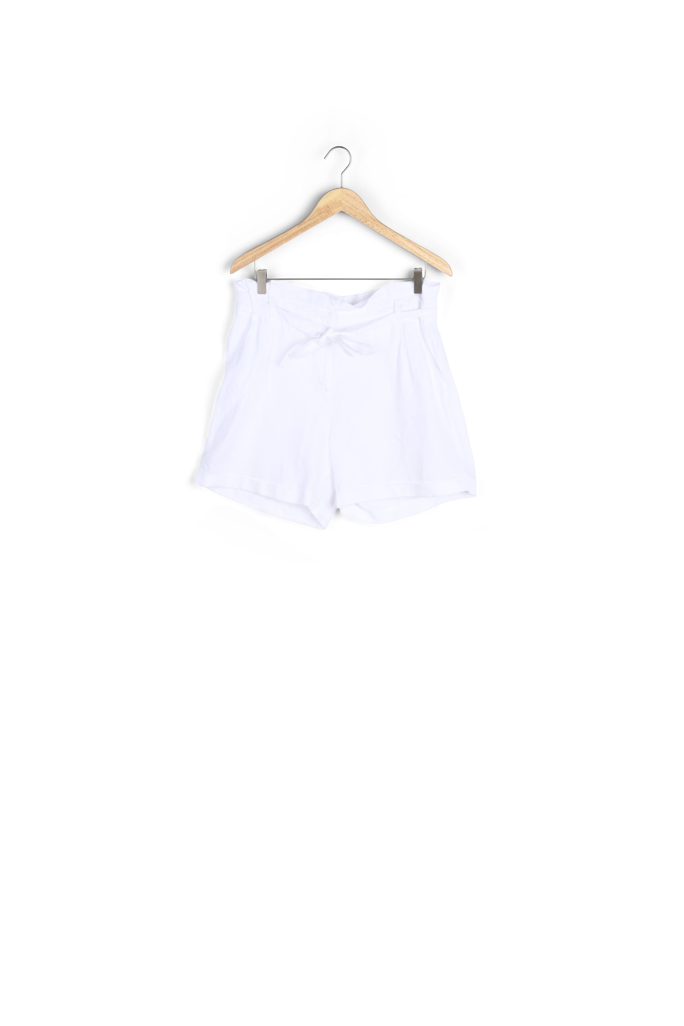 Short en lin certifié blanc Fariel Faume - seconde main