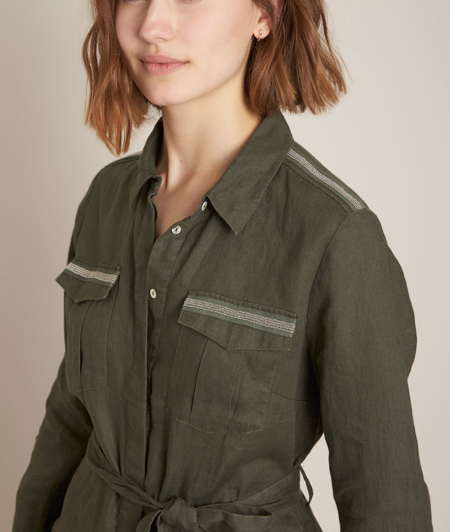 Robe en lin ceinturée Caline Faume - seconde main