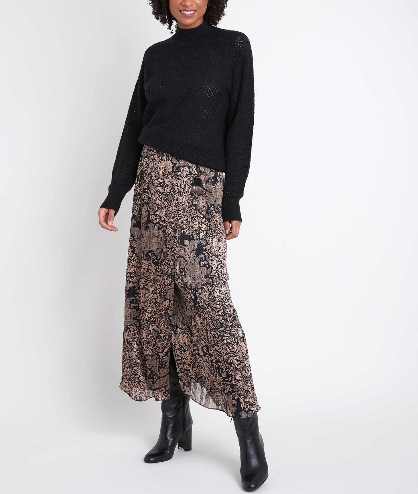 Pull ajouré noir Rima Faume - seconde main