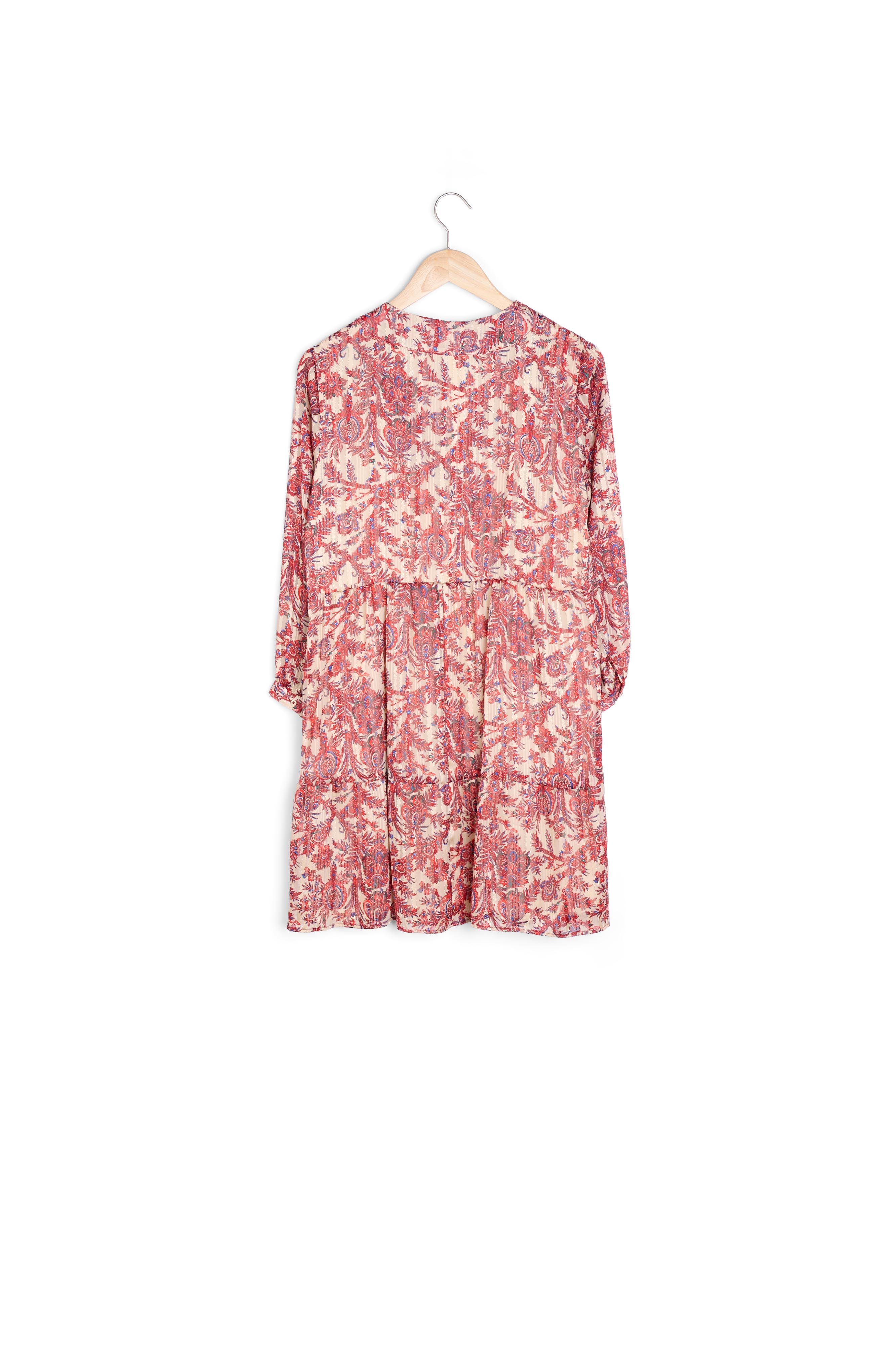 Robe rouge imprimé bohème Lou Faume - seconde main