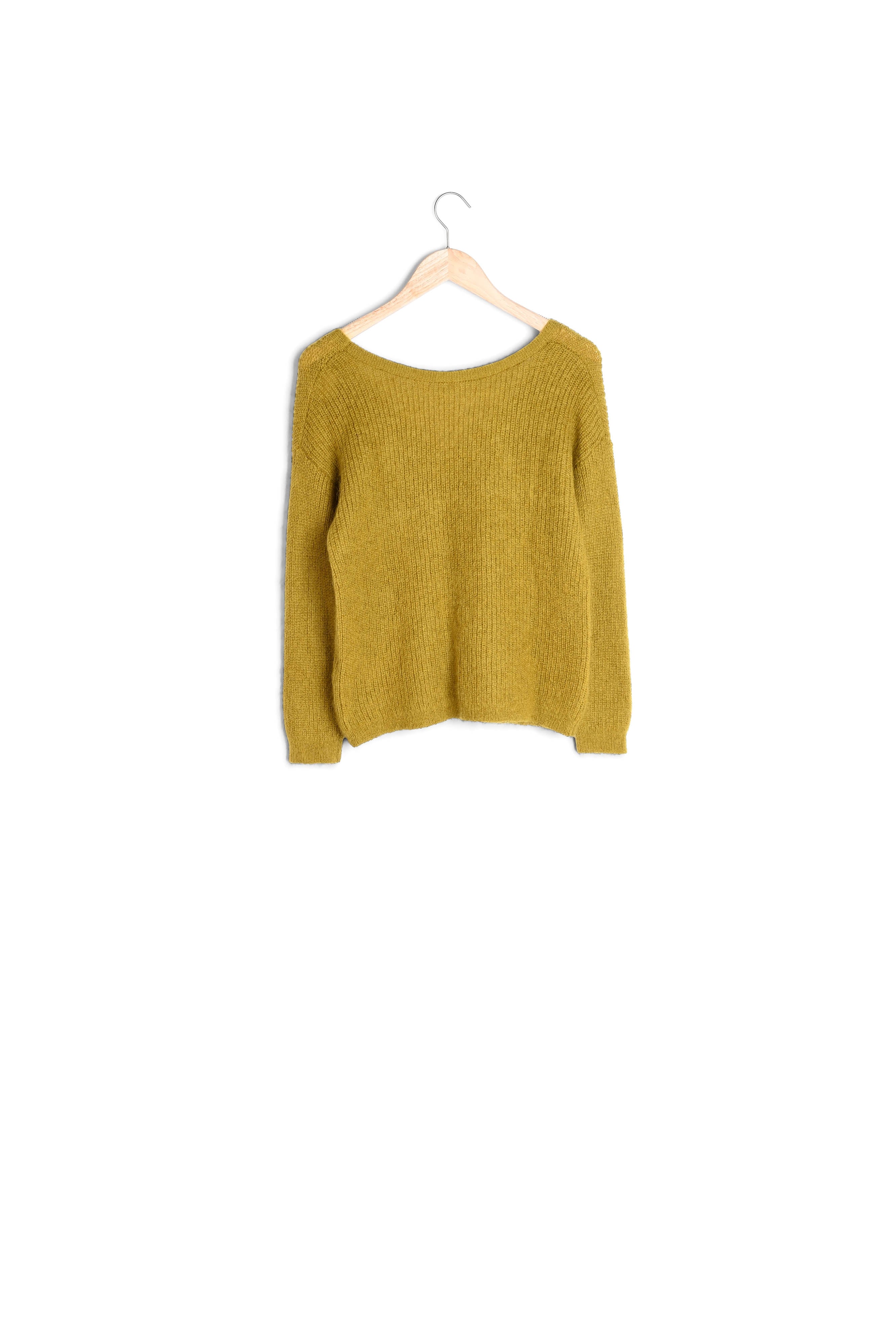 Cardigan en polyamide, laine et mohair olive Paddy Faume - seconde main