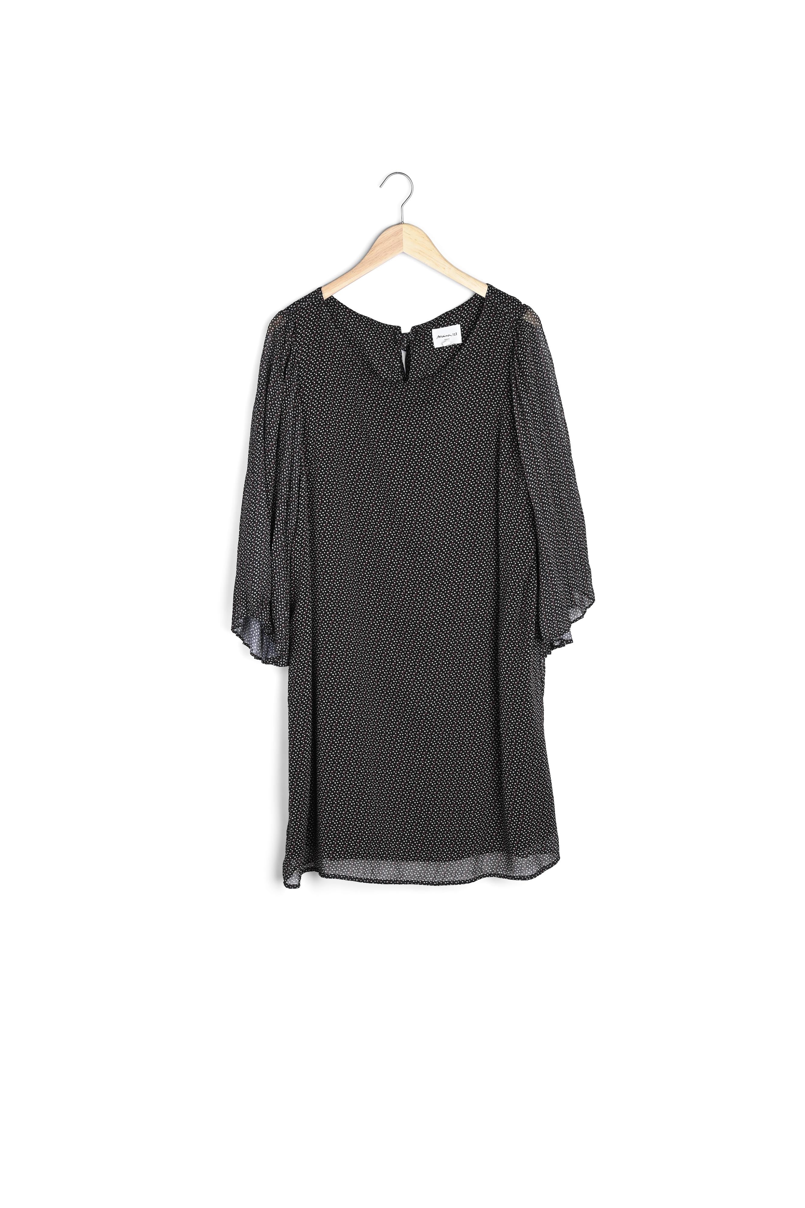 Robe imprimée en crêpe Olivia Faume - seconde main