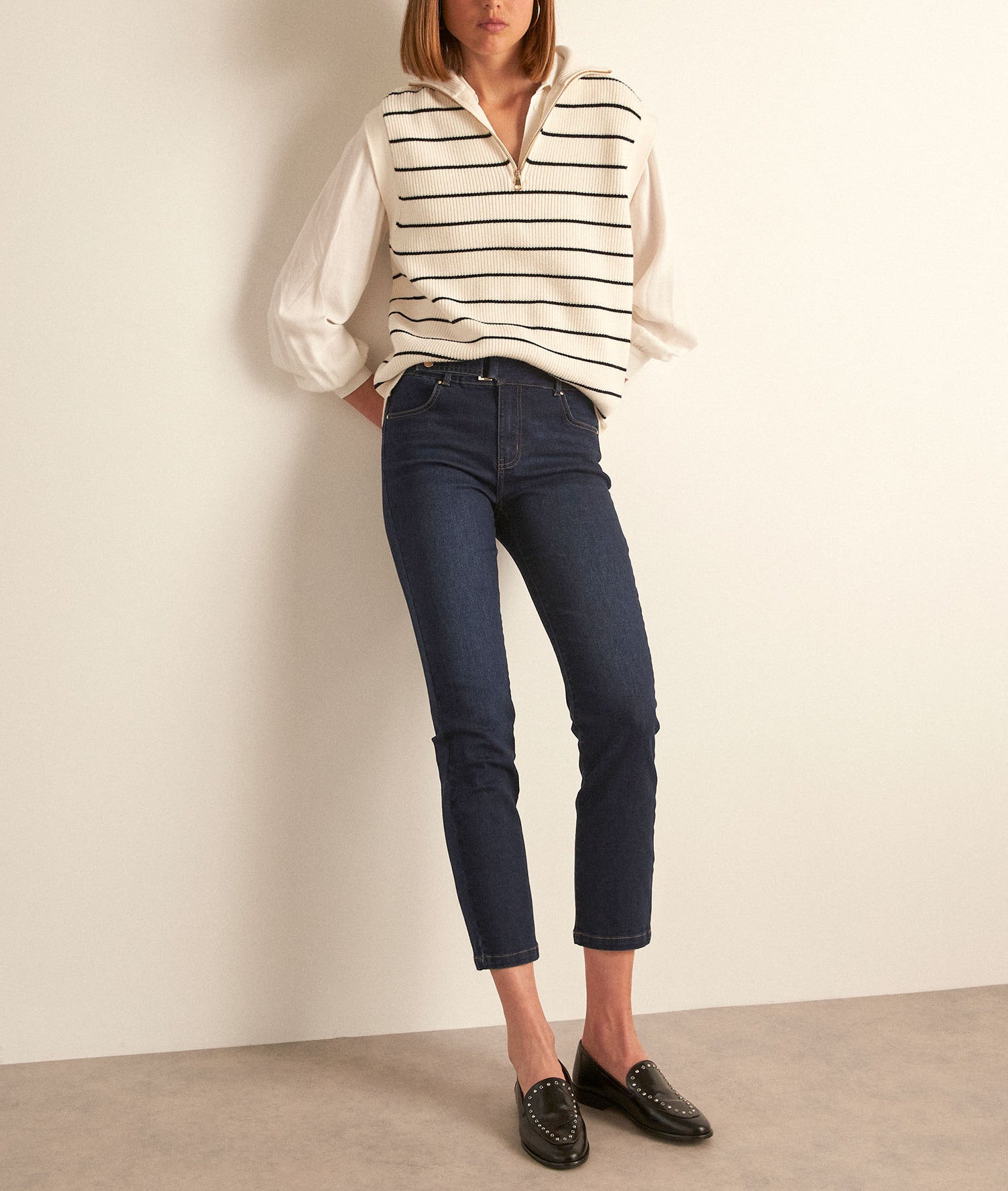 Jean droit en denim brut PALMYRE Faume - seconde main