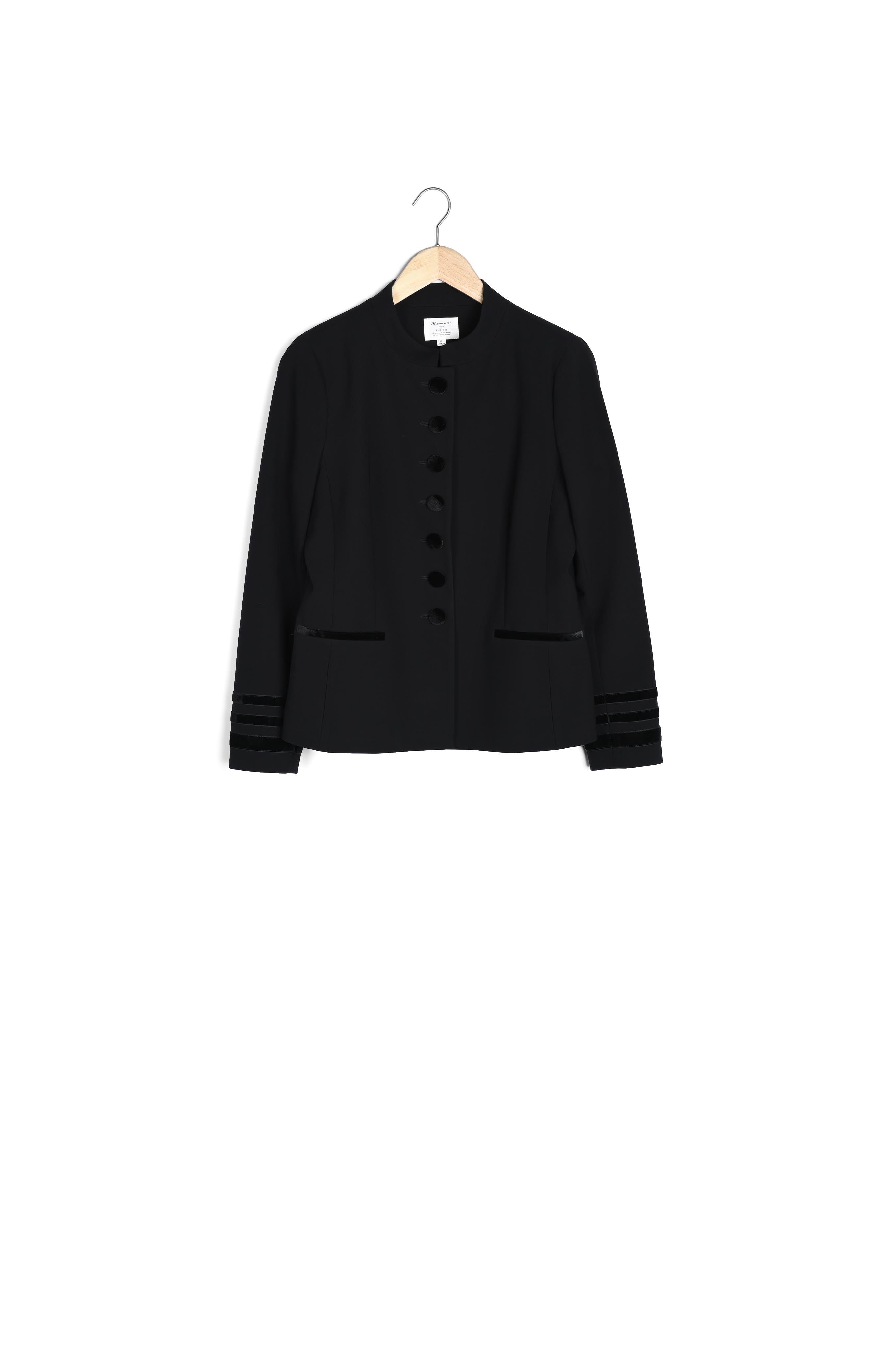 Veste en microfibre détails velours Billy Faume - seconde main