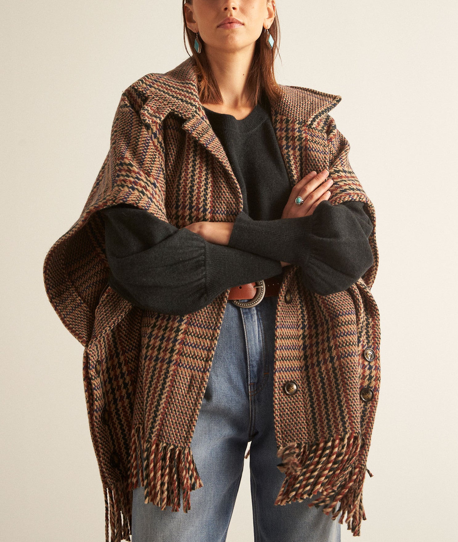 Pull en laine responsable et yack vert Bright Faume - seconde main