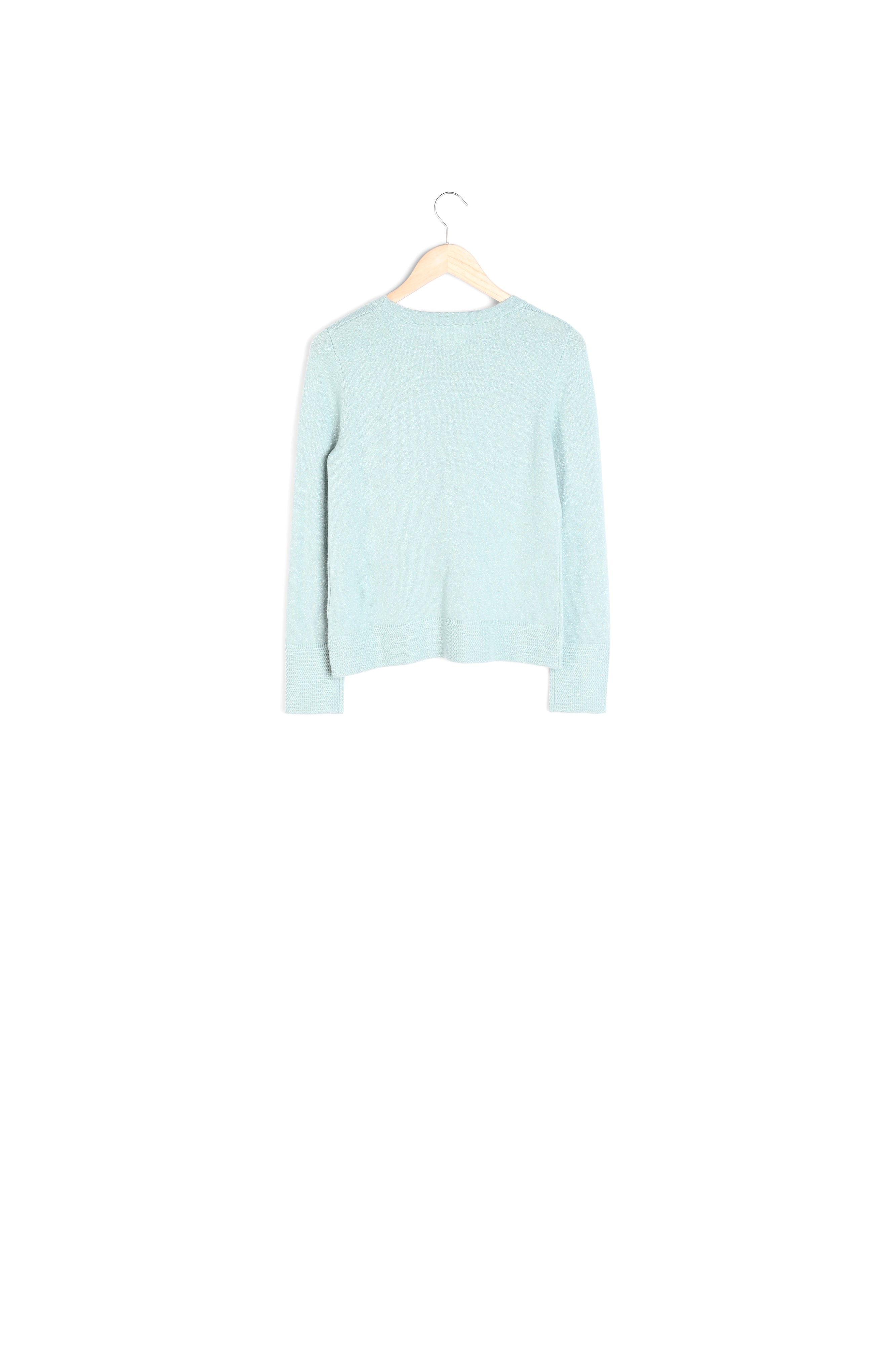 Pull classique en cachemire recyclé céladon Tim Faume - seconde main