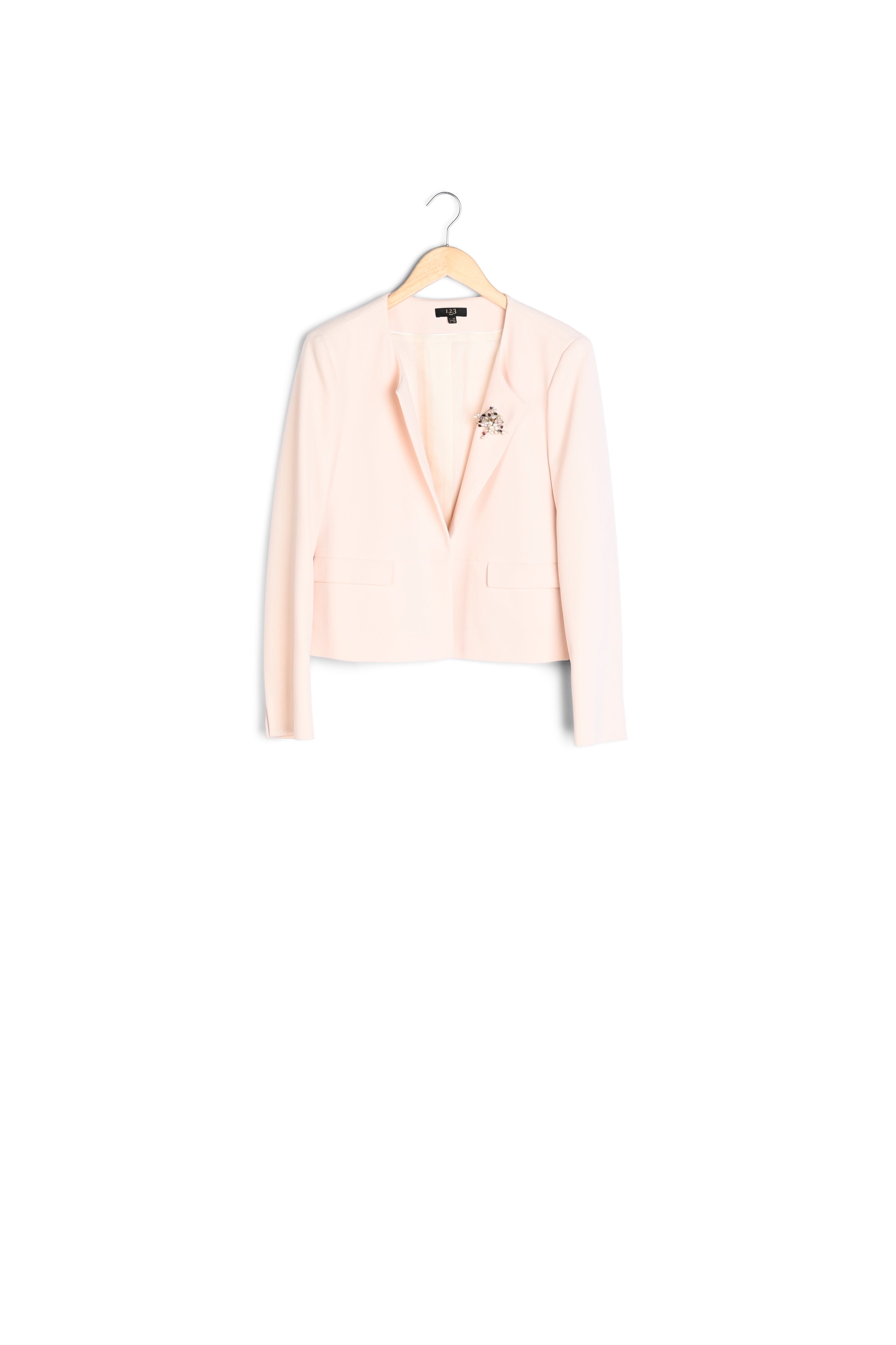 Veste poudre poches à rabat microfibre Charme Faume - seconde main