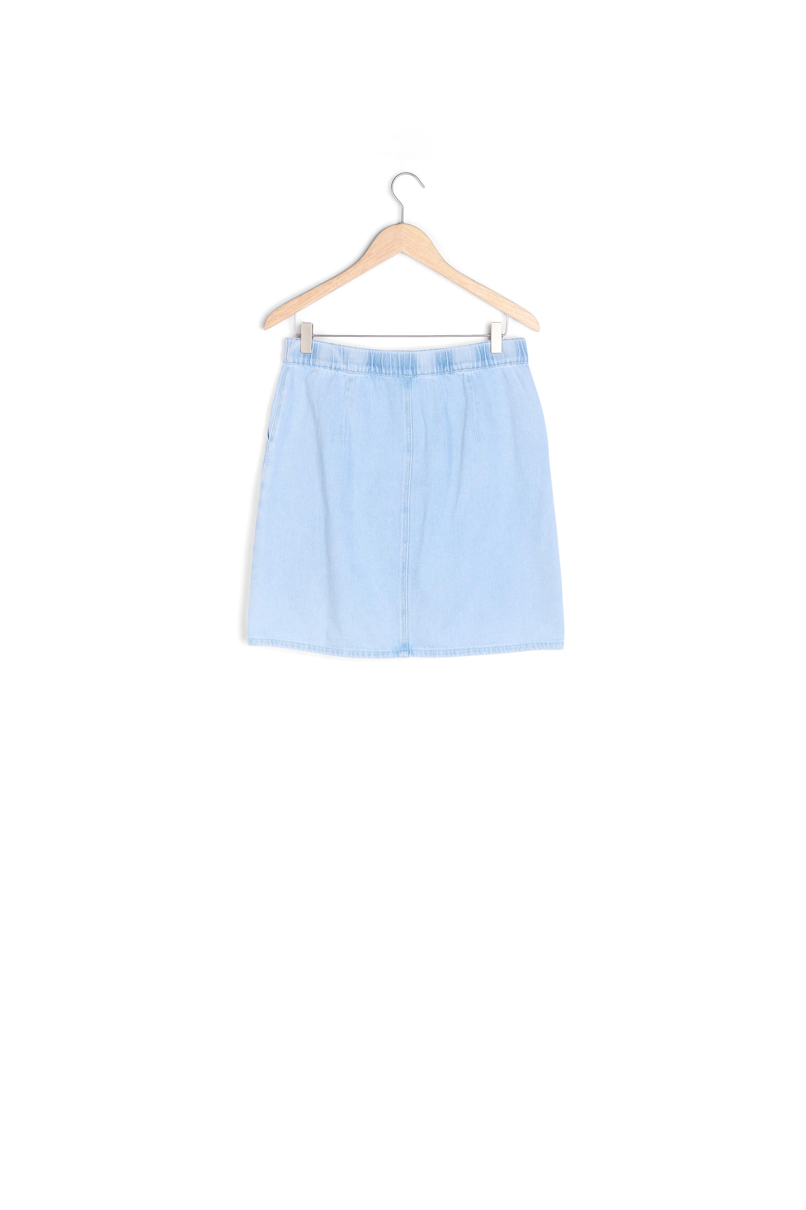 Jupe délavé poche plaqués bleu clair Daisy Faume - seconde main