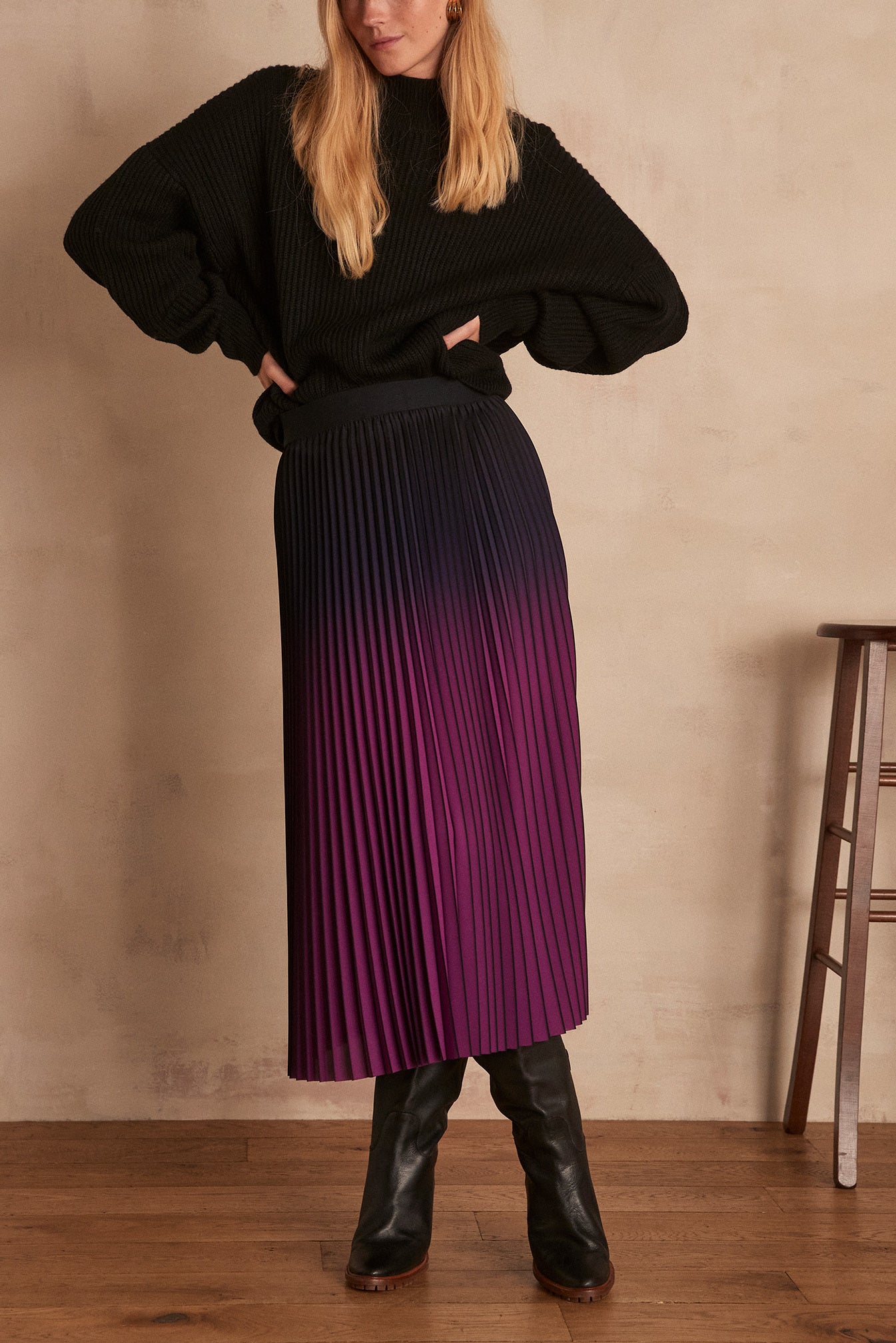 Jupe plissée FATEL Faume - seconde main