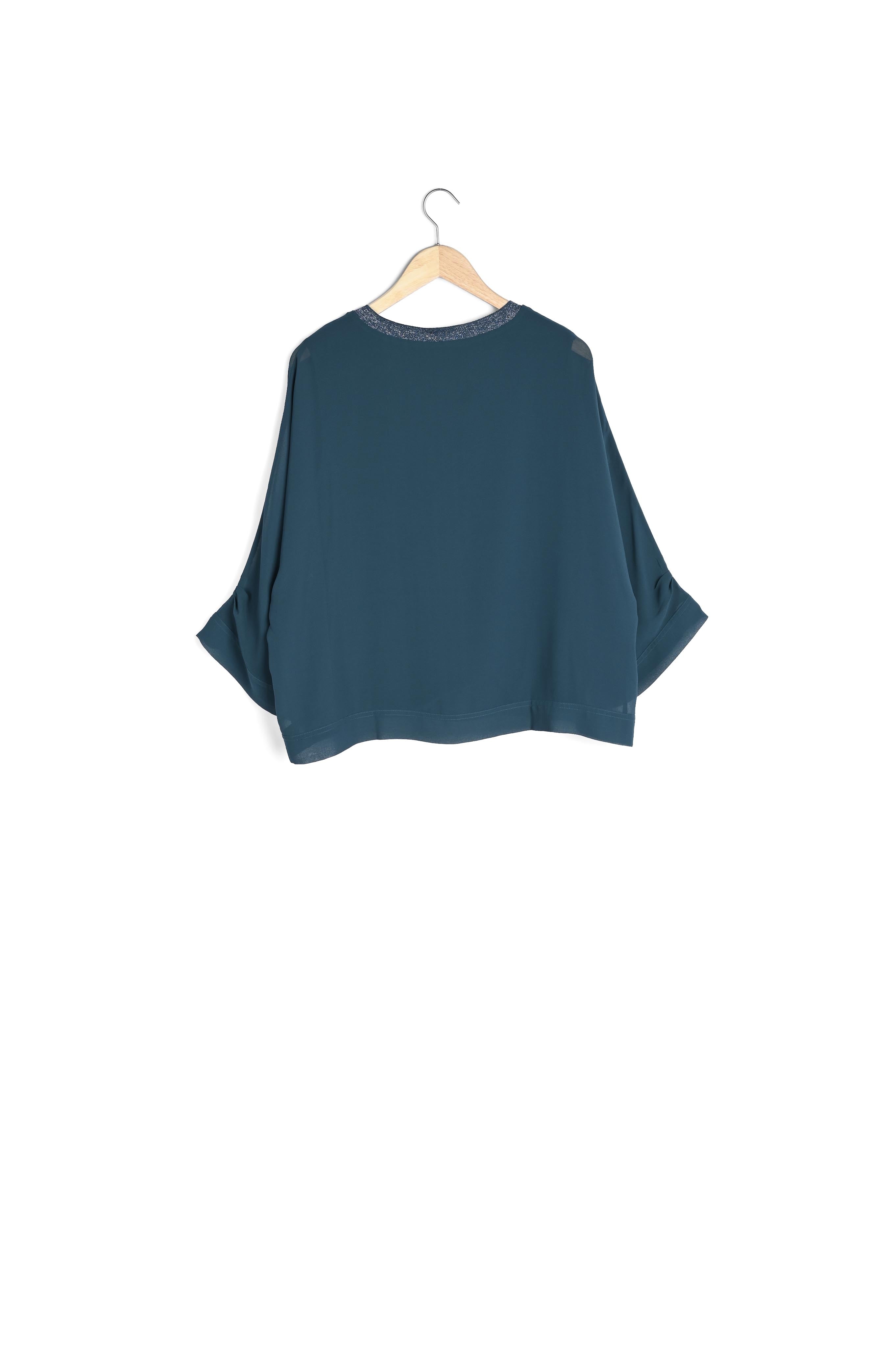 Blouse cyprès col V brillant Mara Faume - seconde main