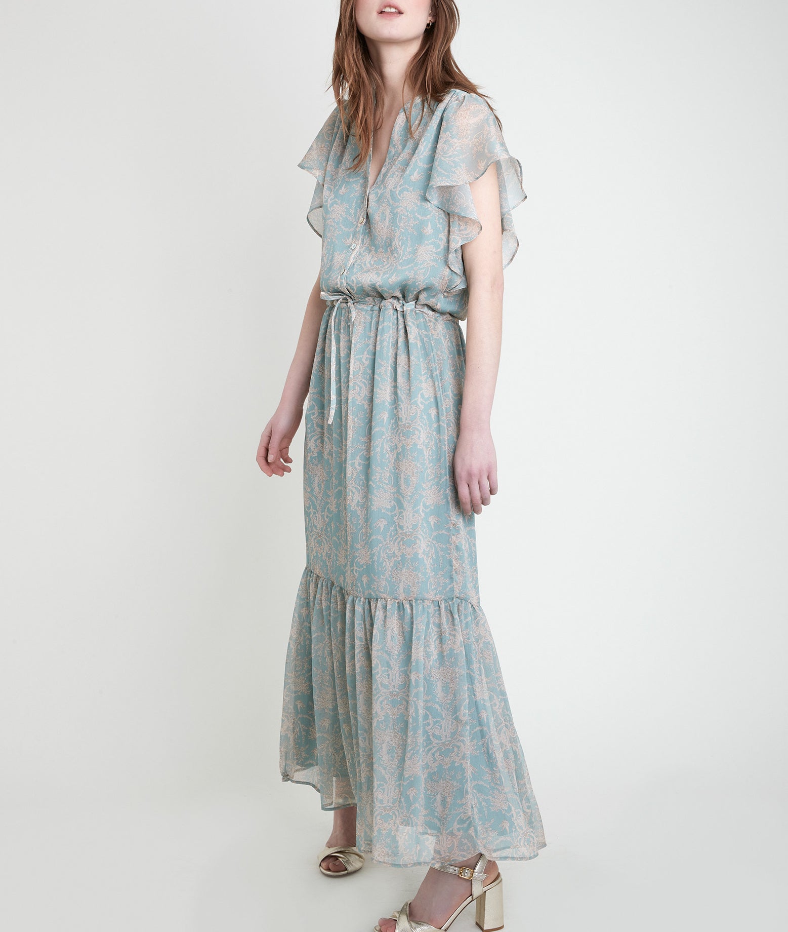 Robe longue imprimée Laiza Faume - seconde main