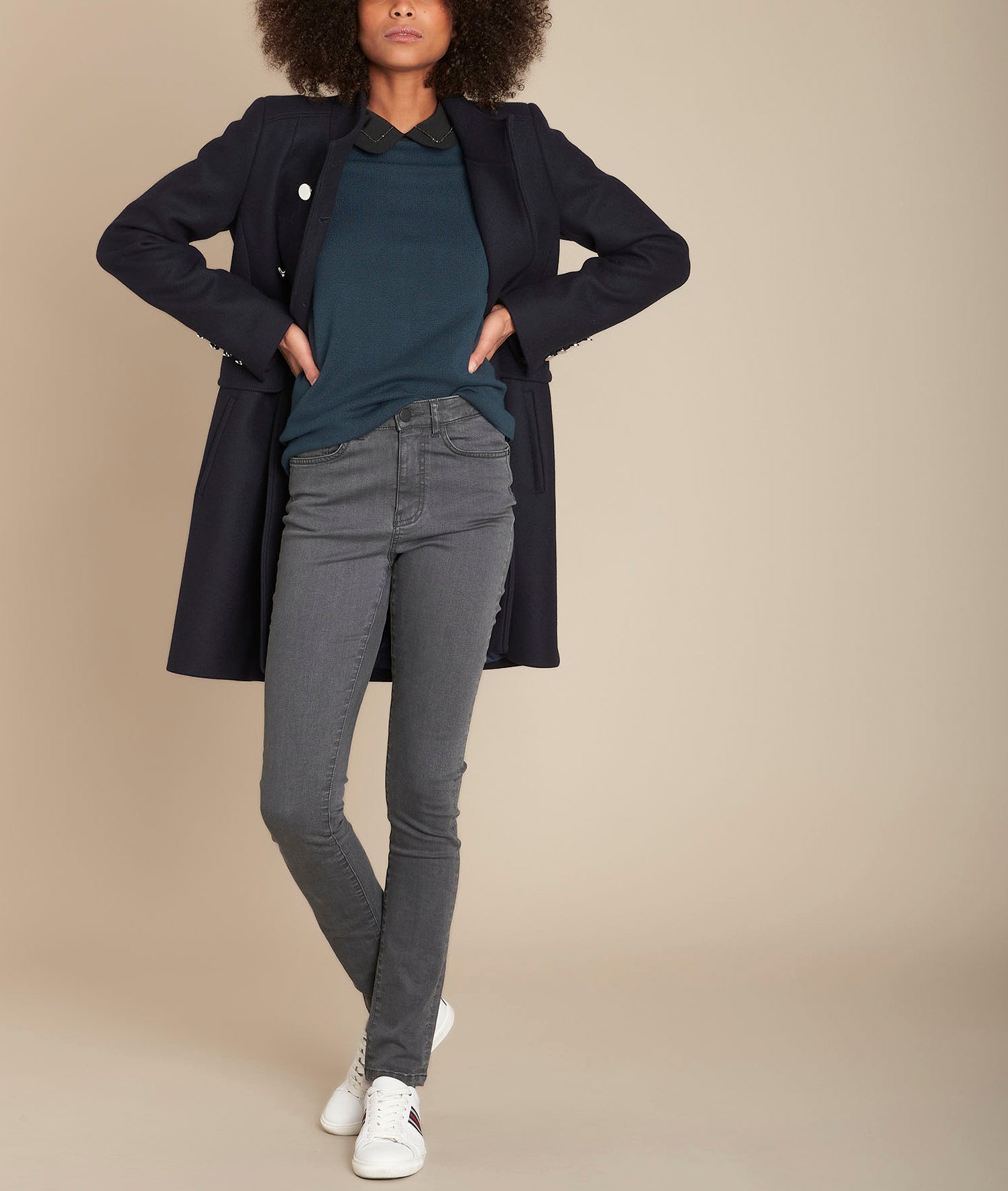 L'Iconique slim : jean chiné Suzy Faume - seconde main