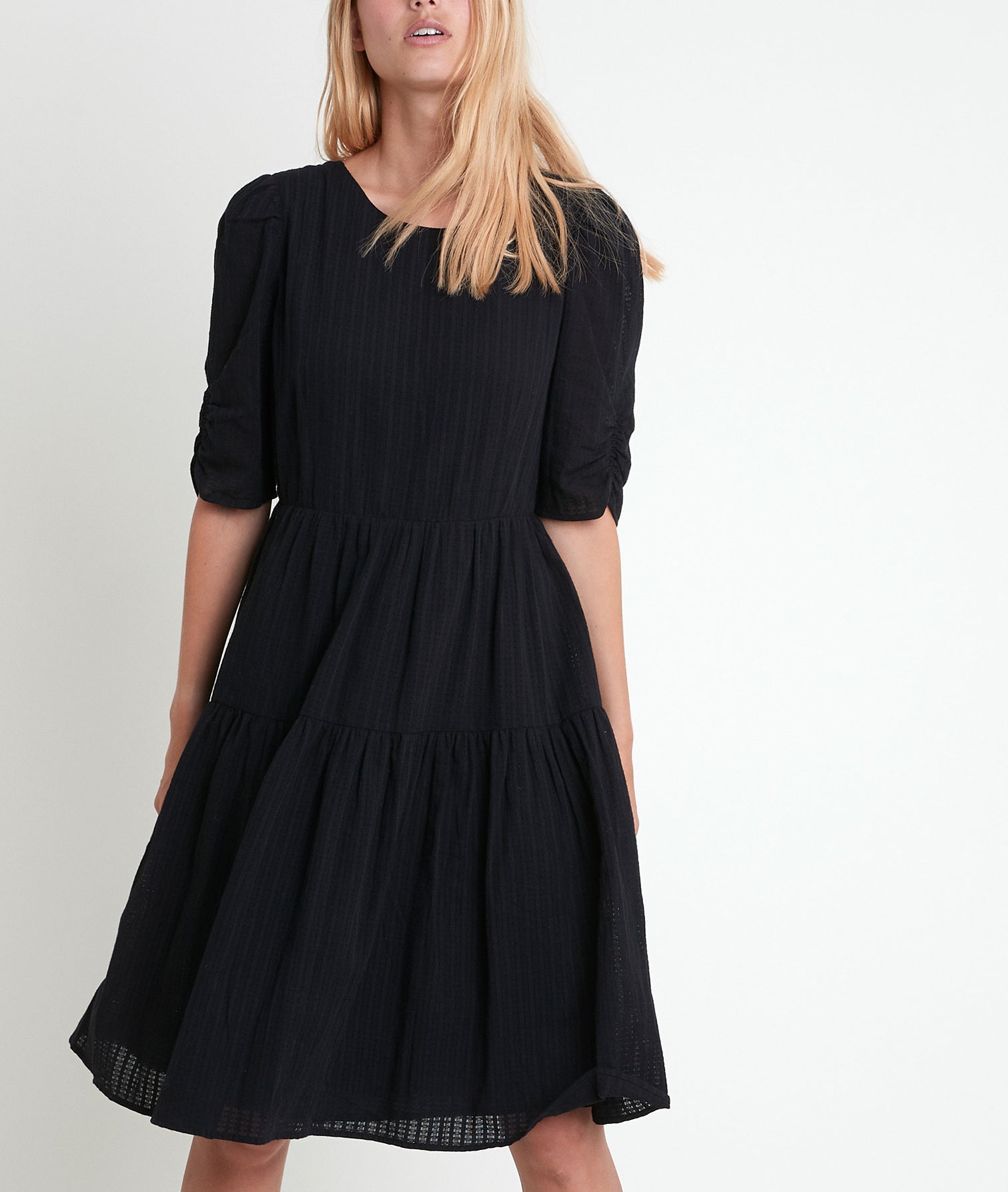 Robe dansante en coton noir Lorene Faume - seconde main