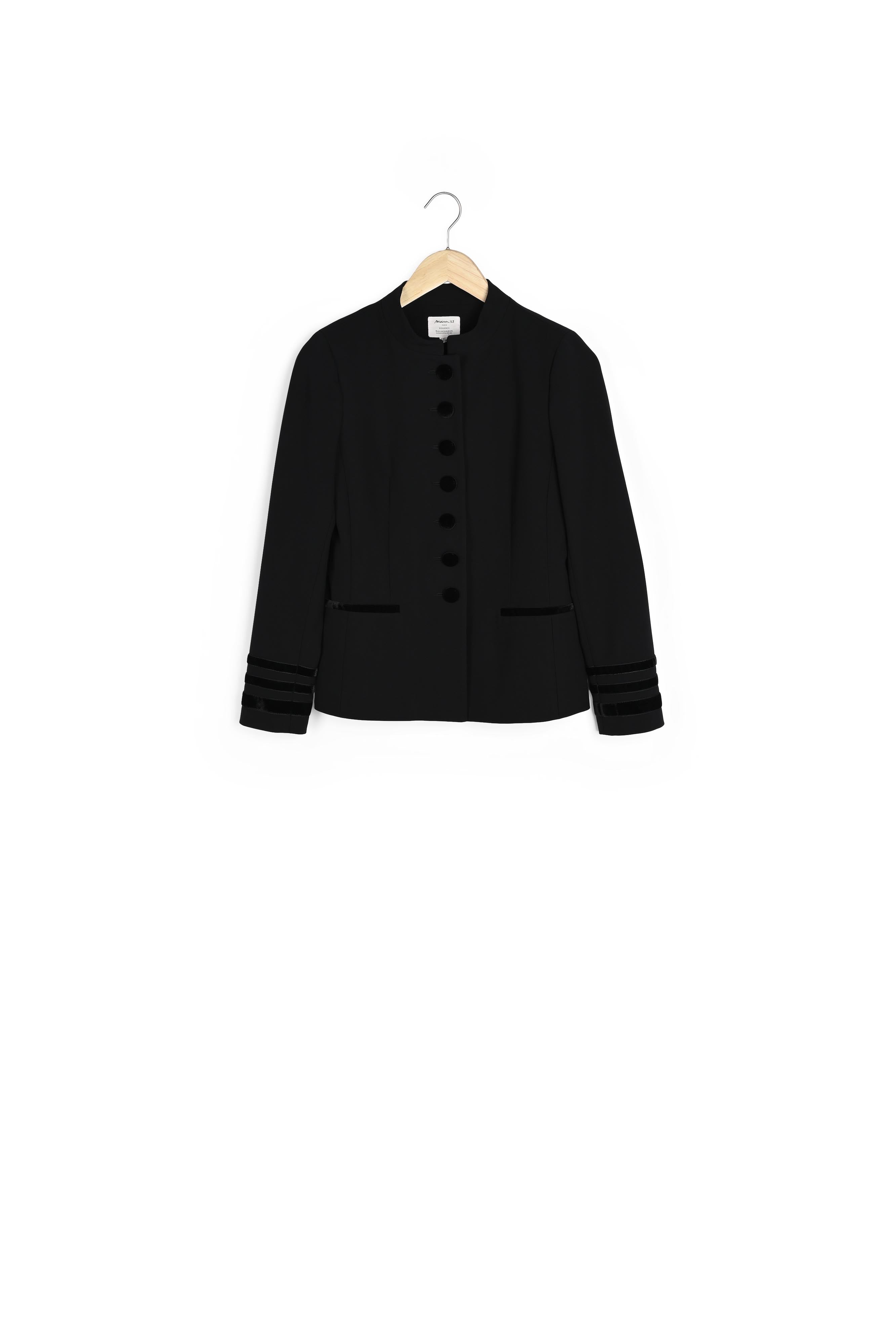 Veste en microfibre détails velours Billy Faume - seconde main