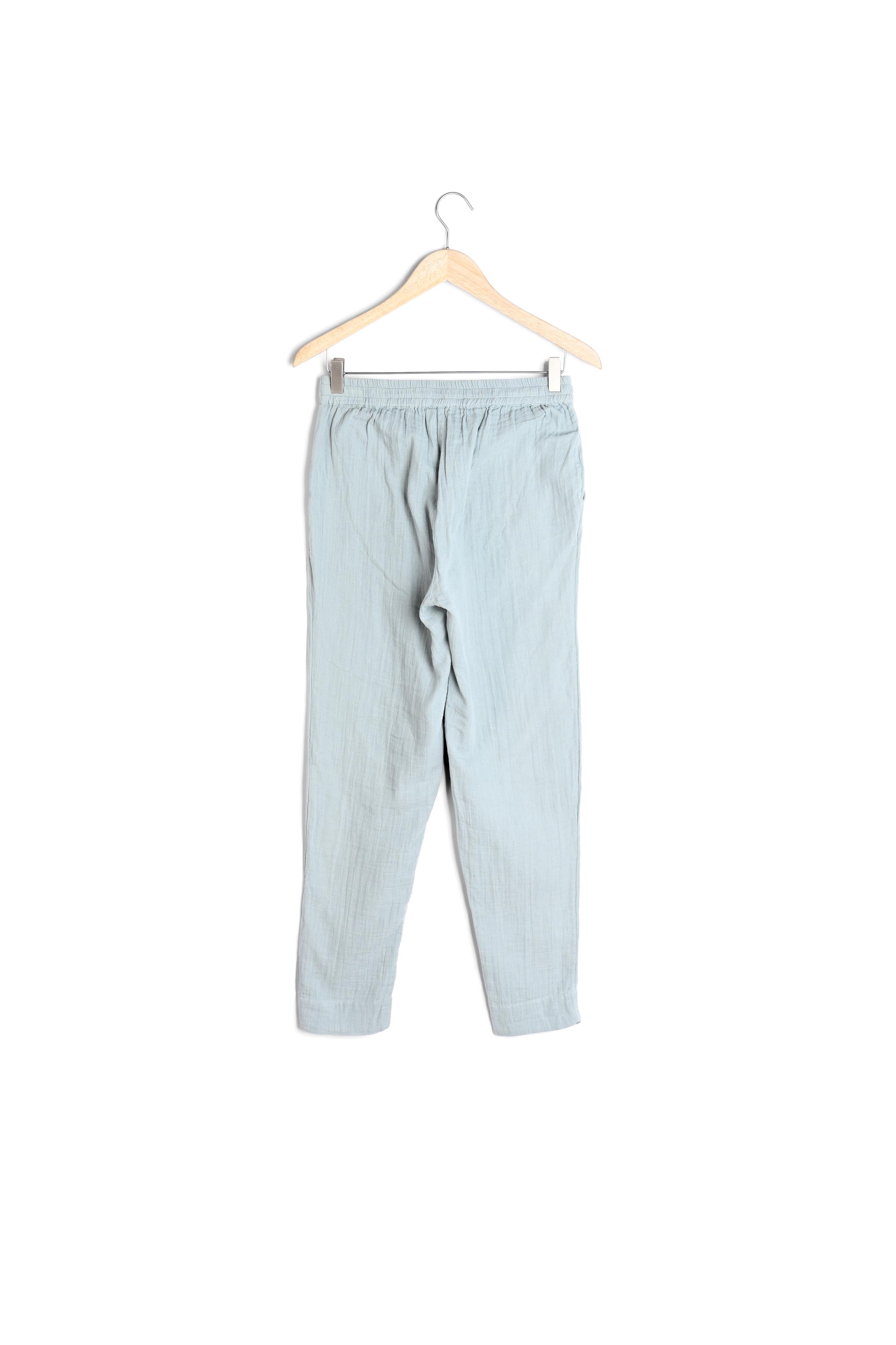 Pantalon en coton cigarette céladon Frahim Faume - seconde main
