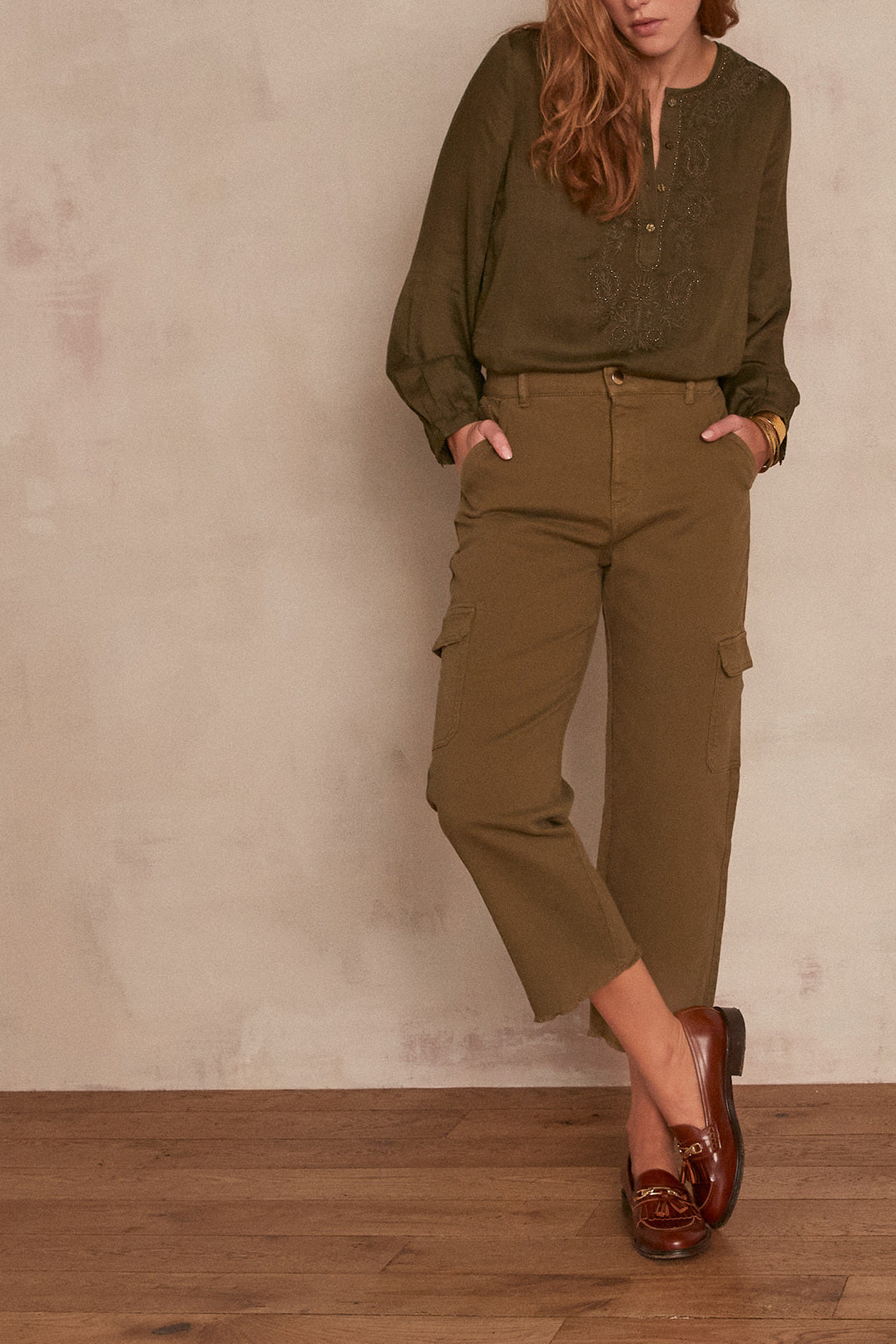 Jean cargo Olga Faume - seconde main