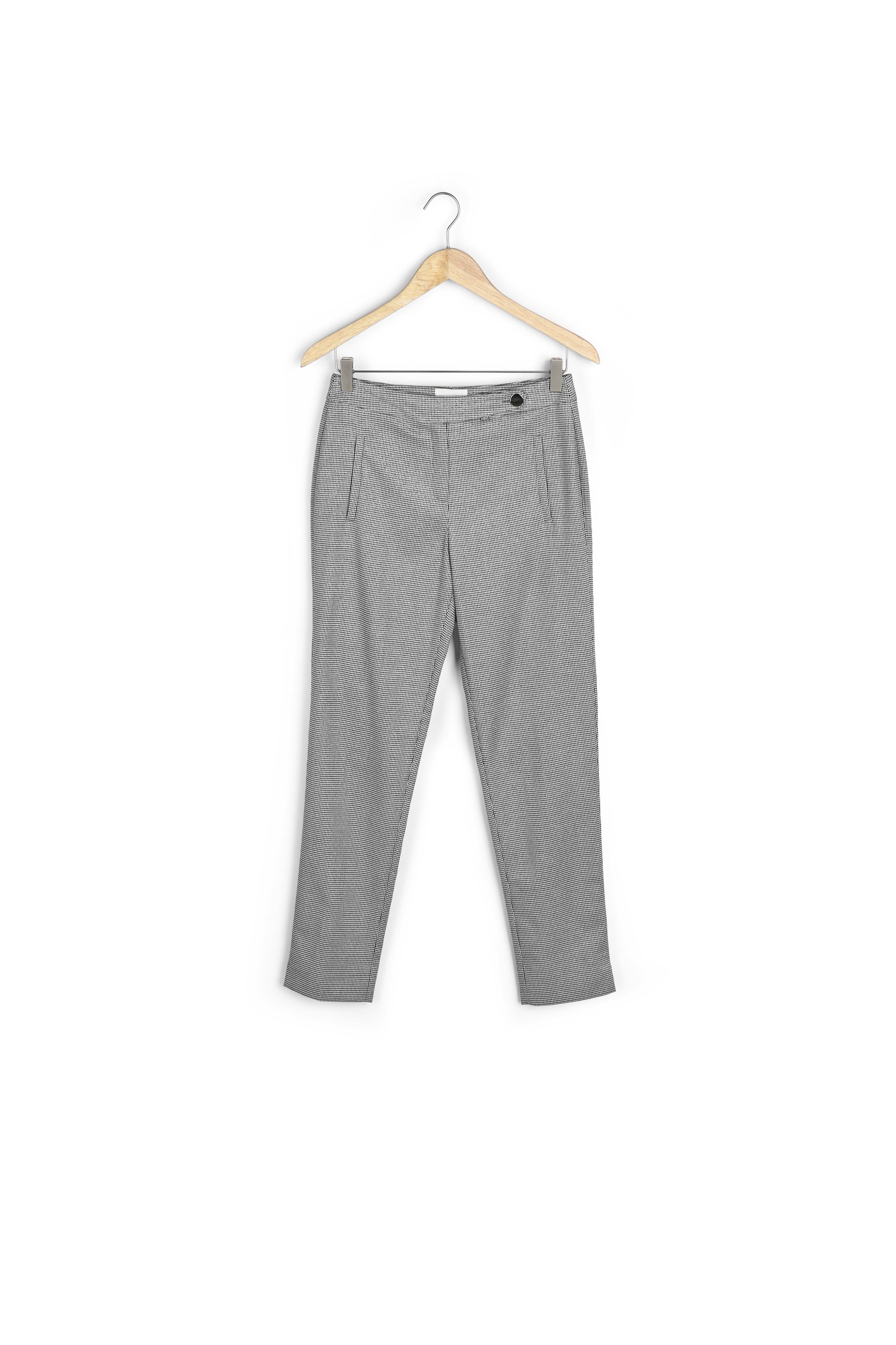 Pantalon cigarette pied de poule Lara Faume - seconde main