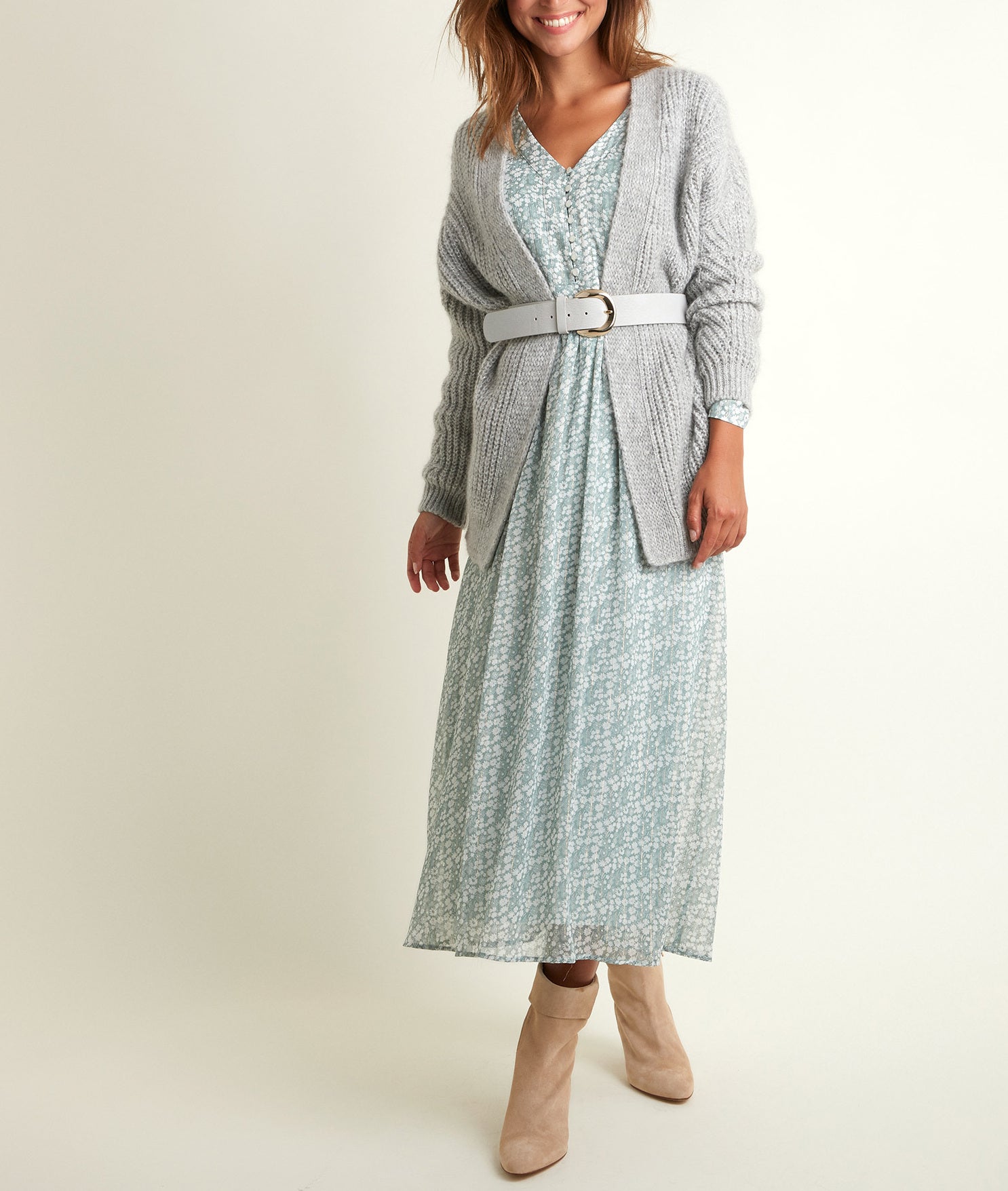 Robe longue imprimée Nety Faume - seconde main